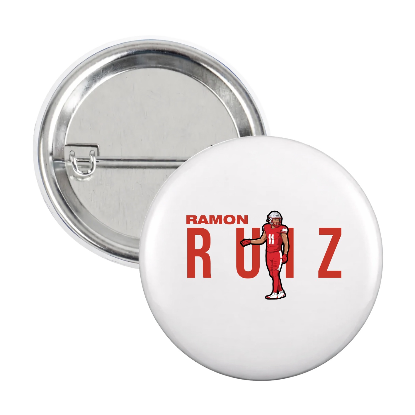 Game Day Button — Player Name in White