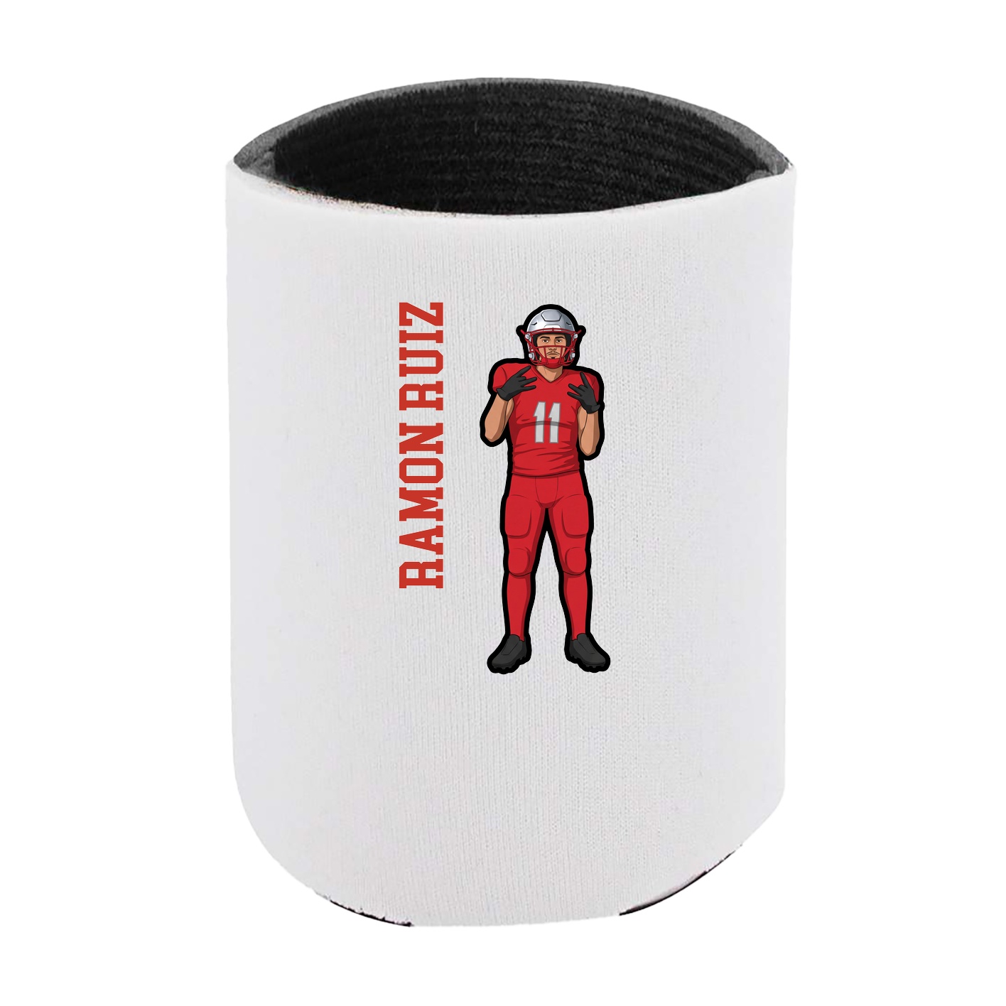 Can Holder — Name Vertical in White
