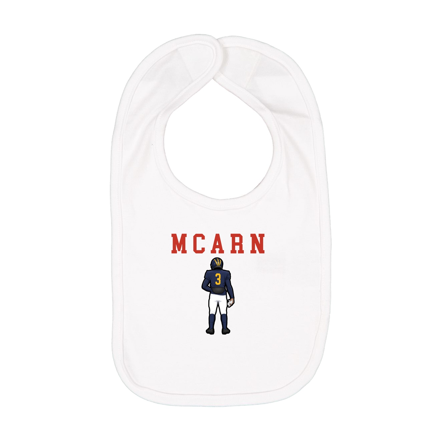 Infant Bib — Shirsey in White