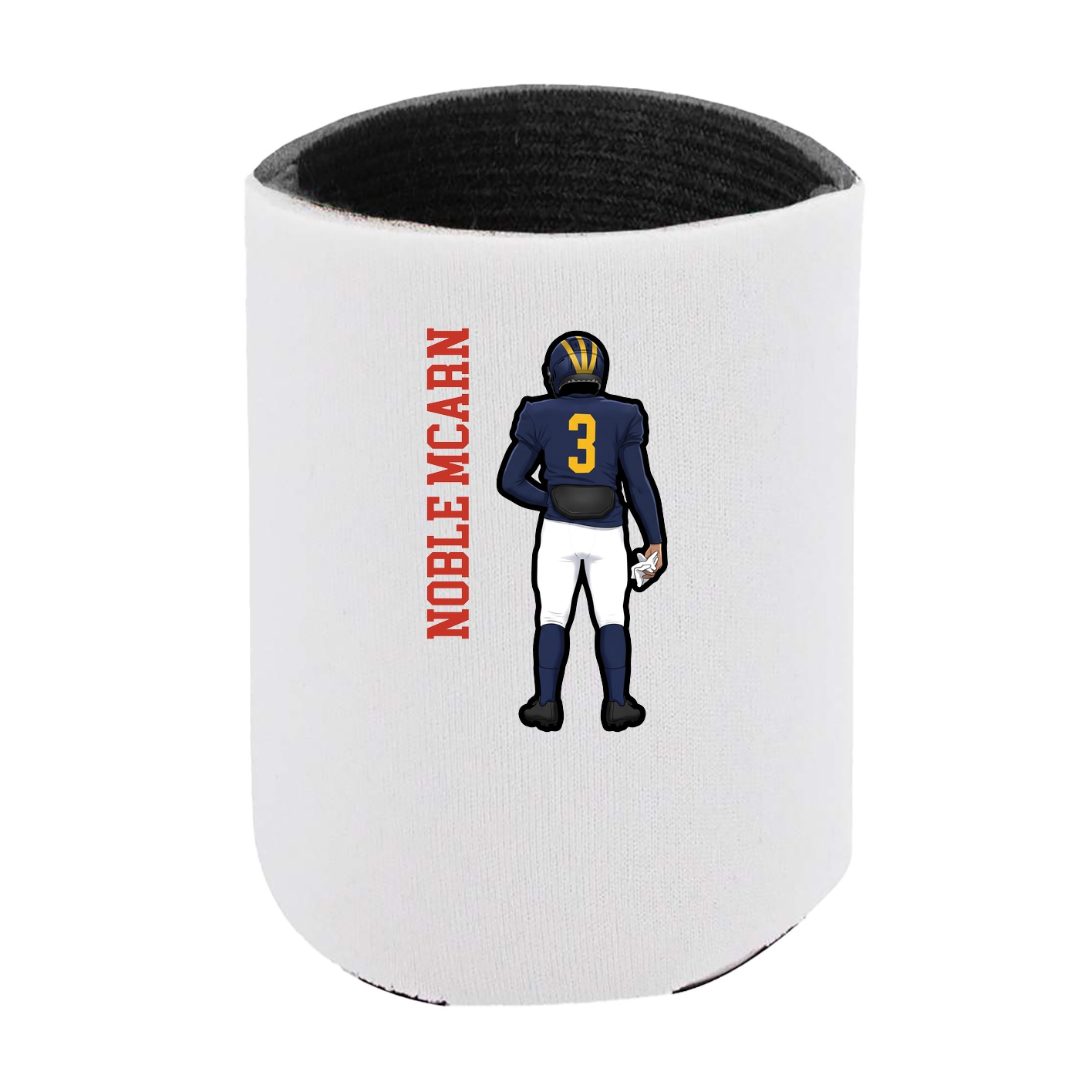 Can Holder — Name Vertical in White