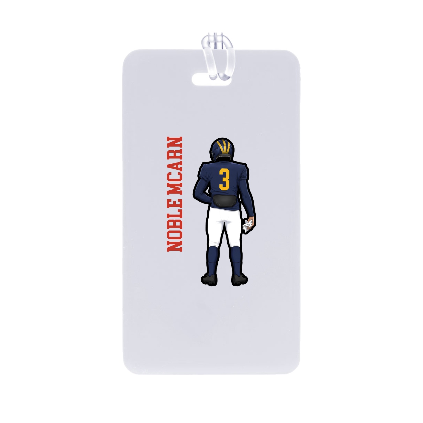 Bag Tag — Name Vertical in Classic