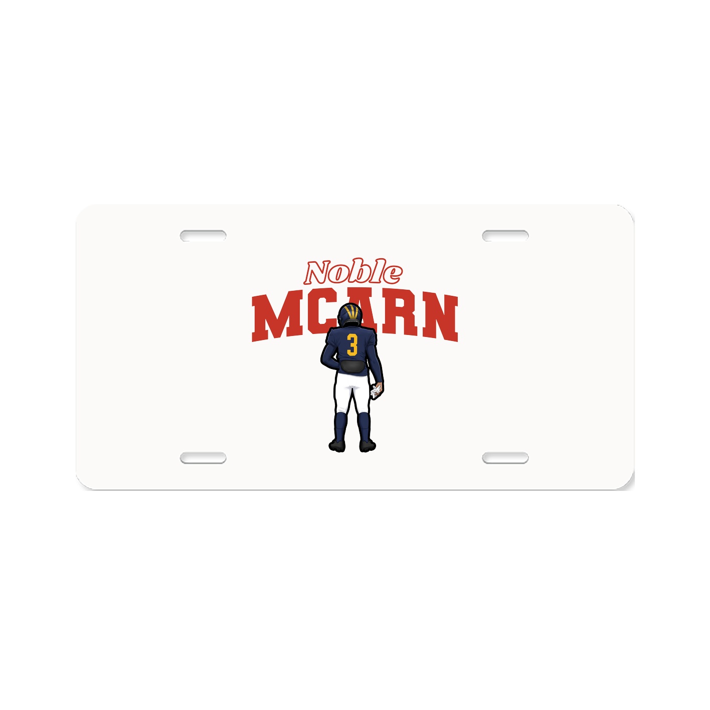 License Plate — Name Arch in Classic
