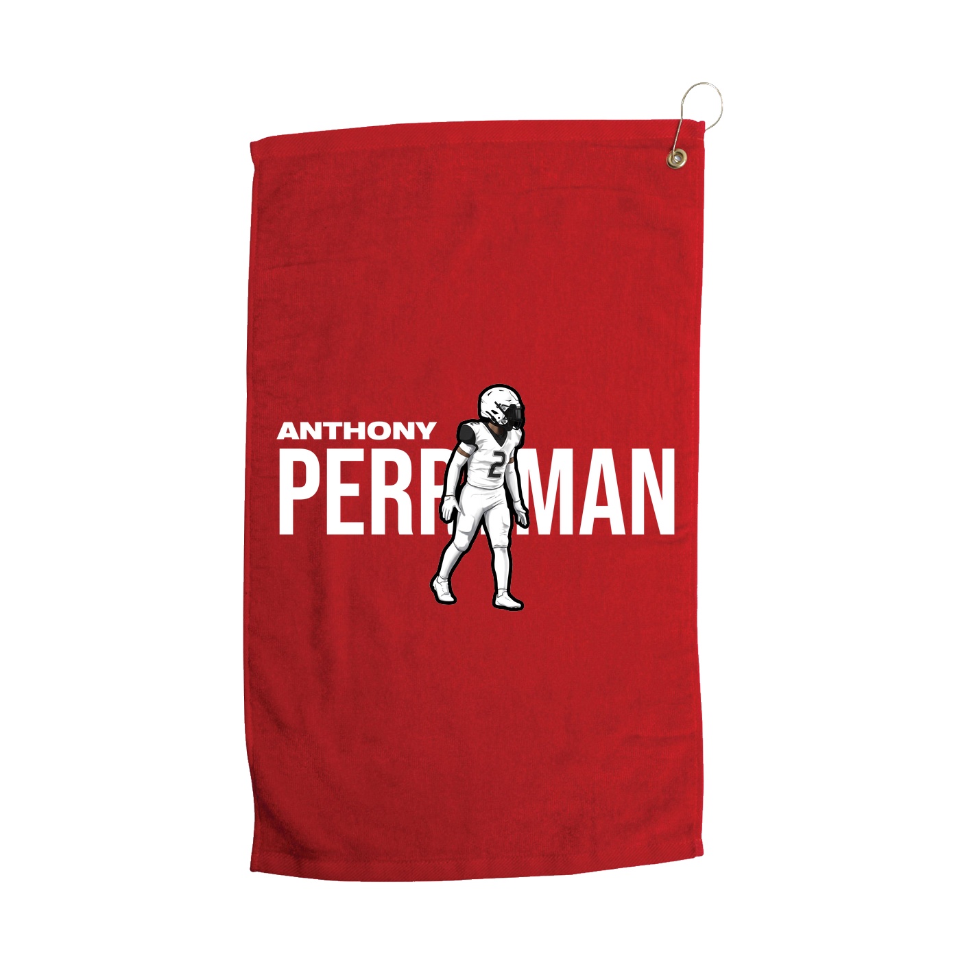 Golf Towel — Player Name in Red