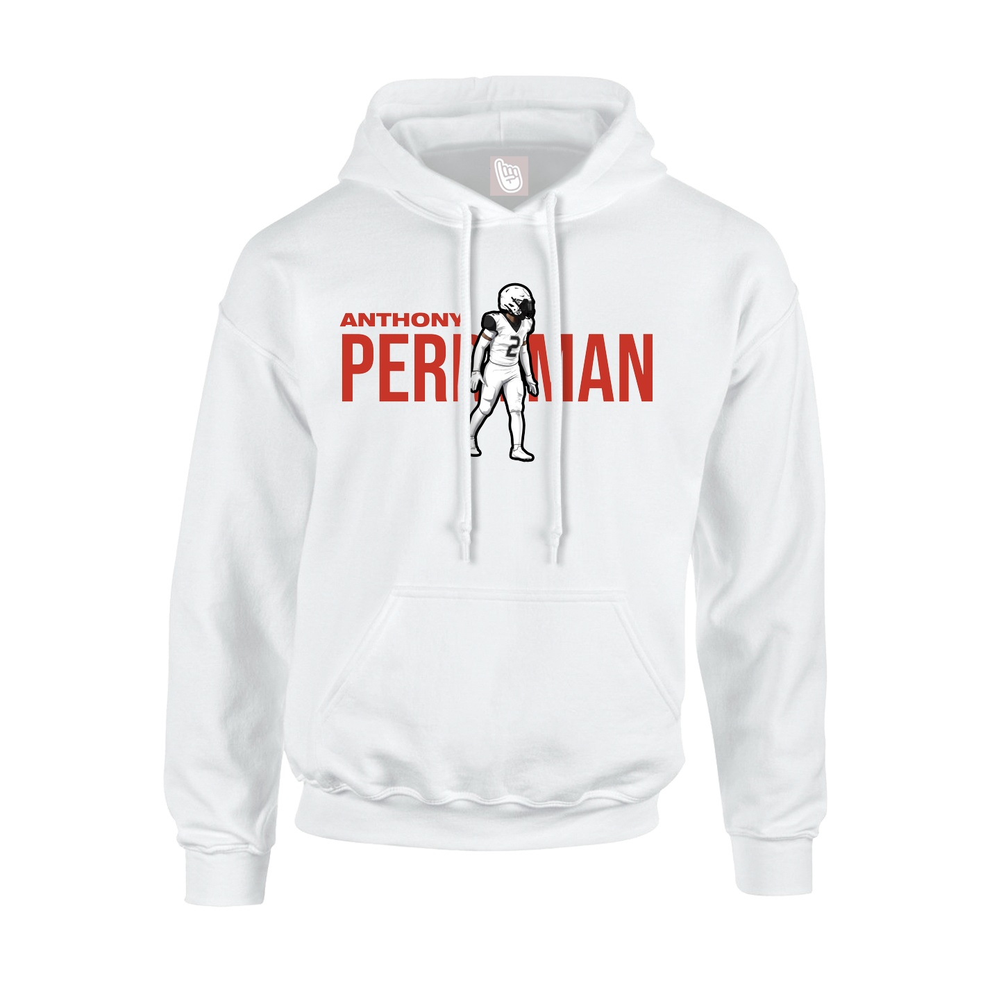 Youth Hoodie — Player Name in White