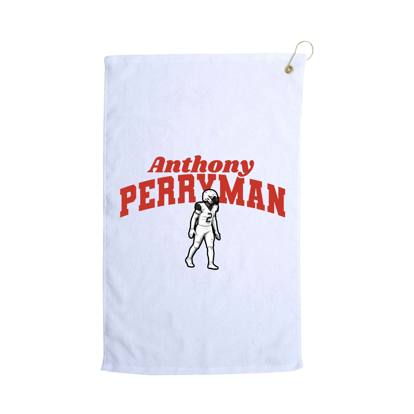 Golf Towel — Signature Arch in White