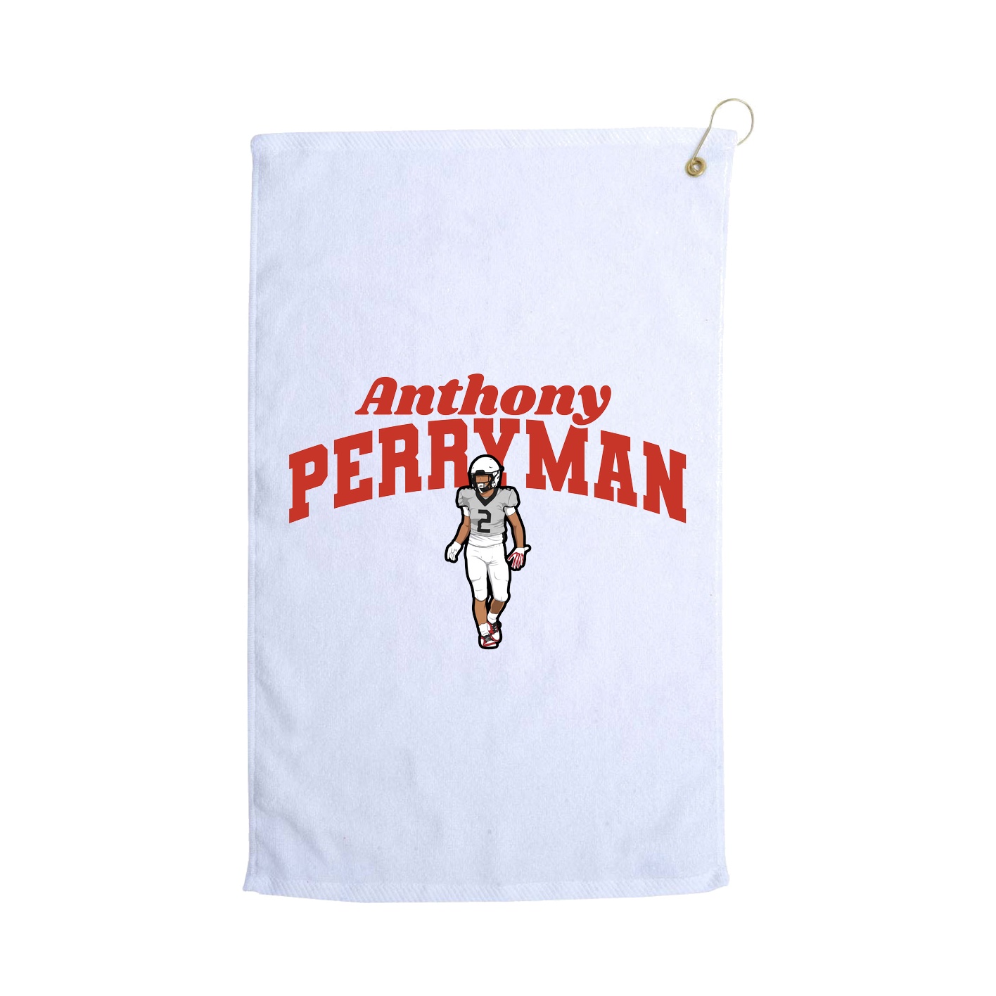 Golf Towel — Signature Arch in White