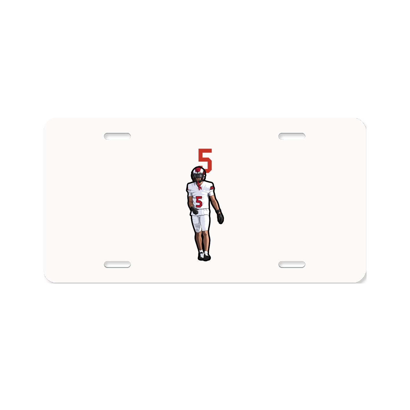 License Plate — Number Top in Classic