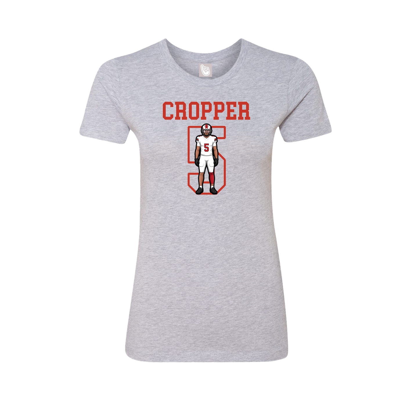 Fitted Women's Tee — Shirsey in Grey