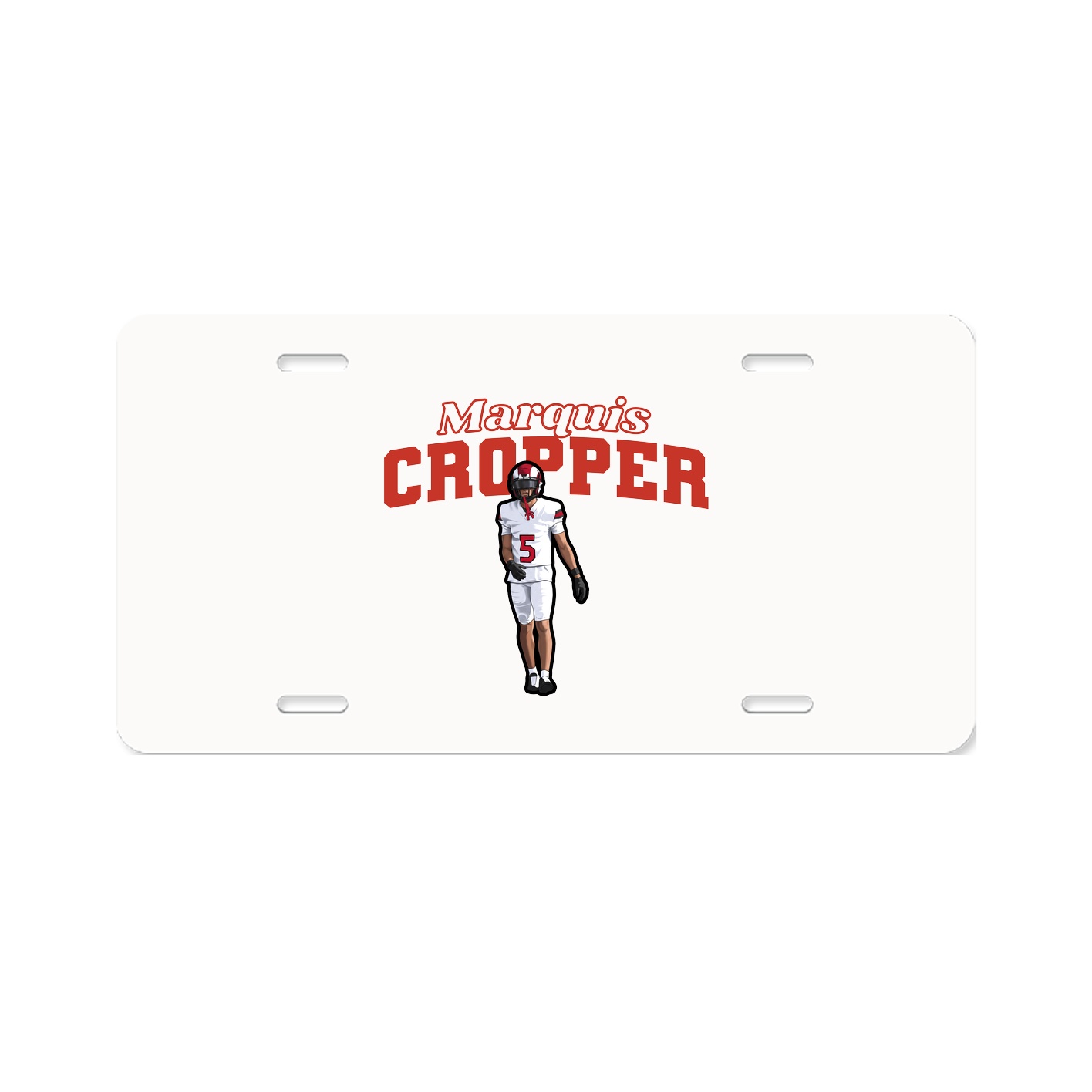 License Plate — Name Arch in Classic