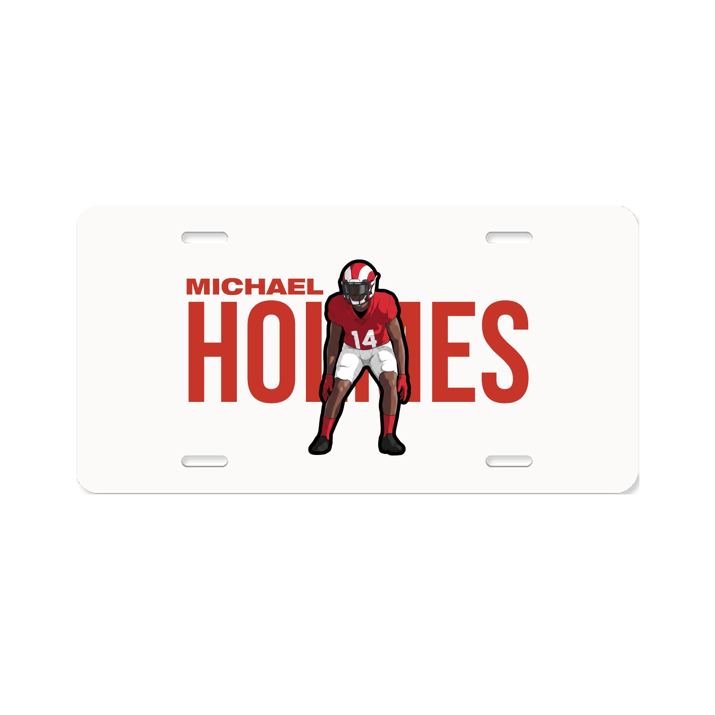 License Plate — Player Name in Classic