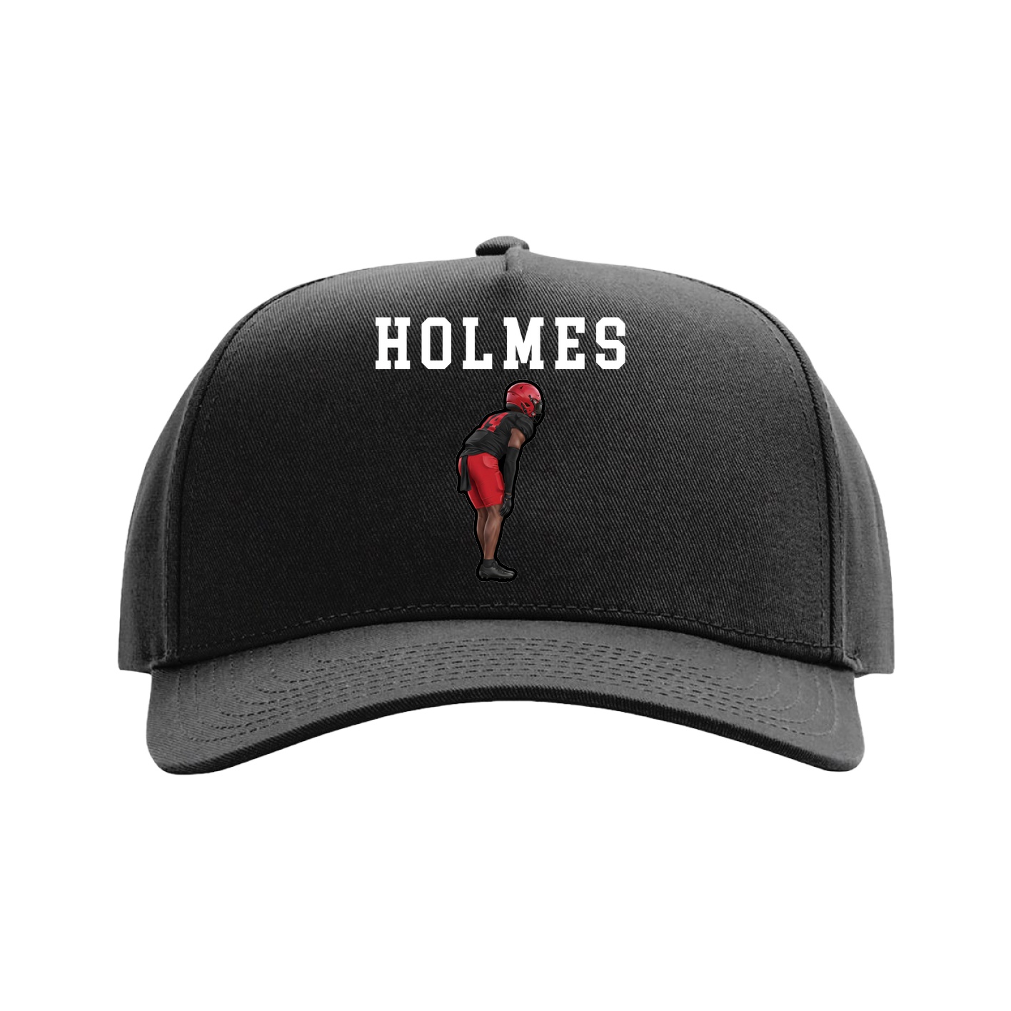Full Fabric Five-Panel Champ Cap — Shirsey in Black