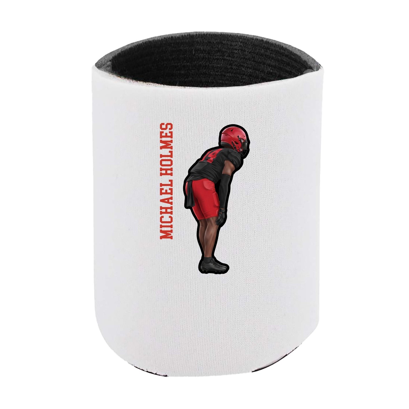 Can Holder — Name Vertical in White