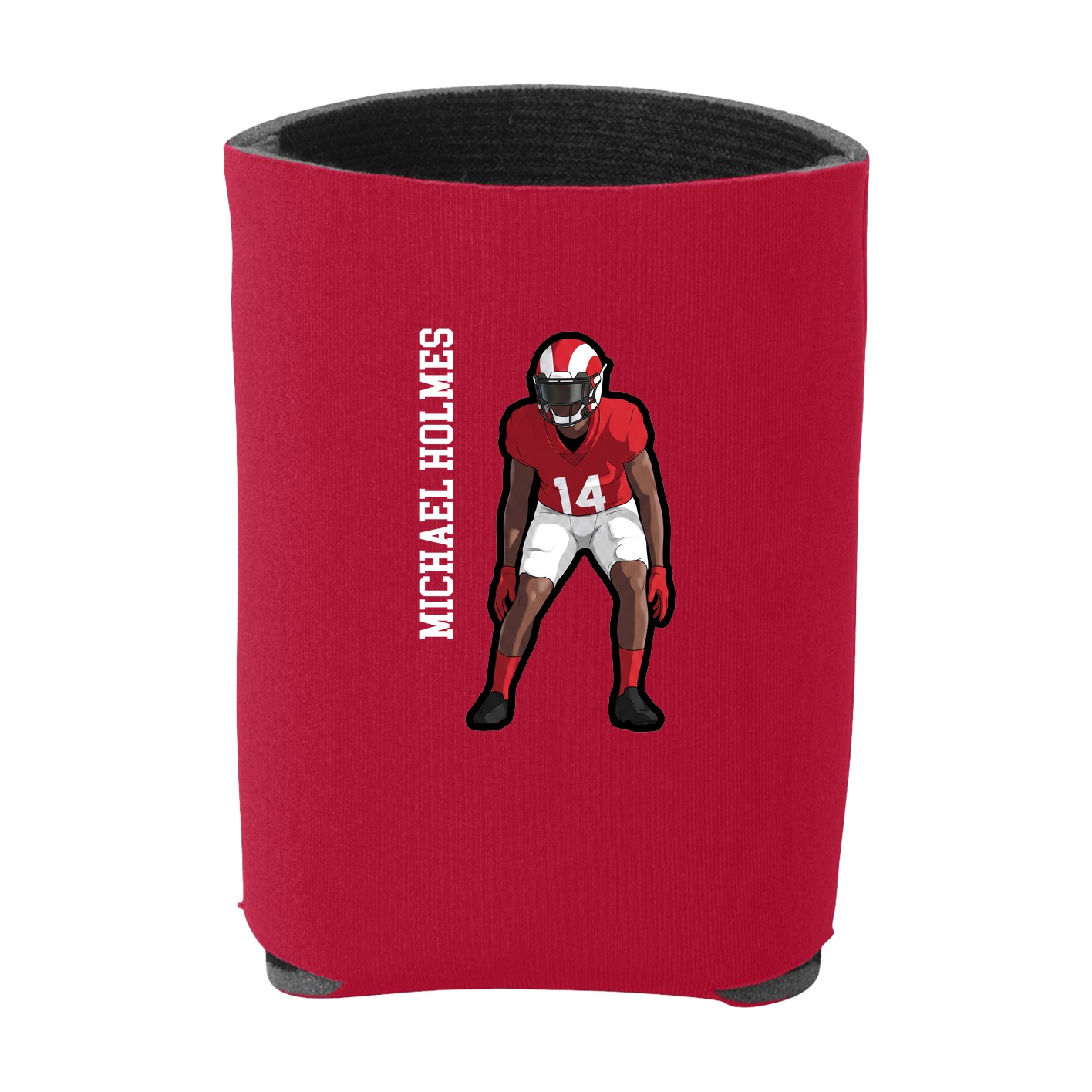 Can Holder — Name Vertical in Red