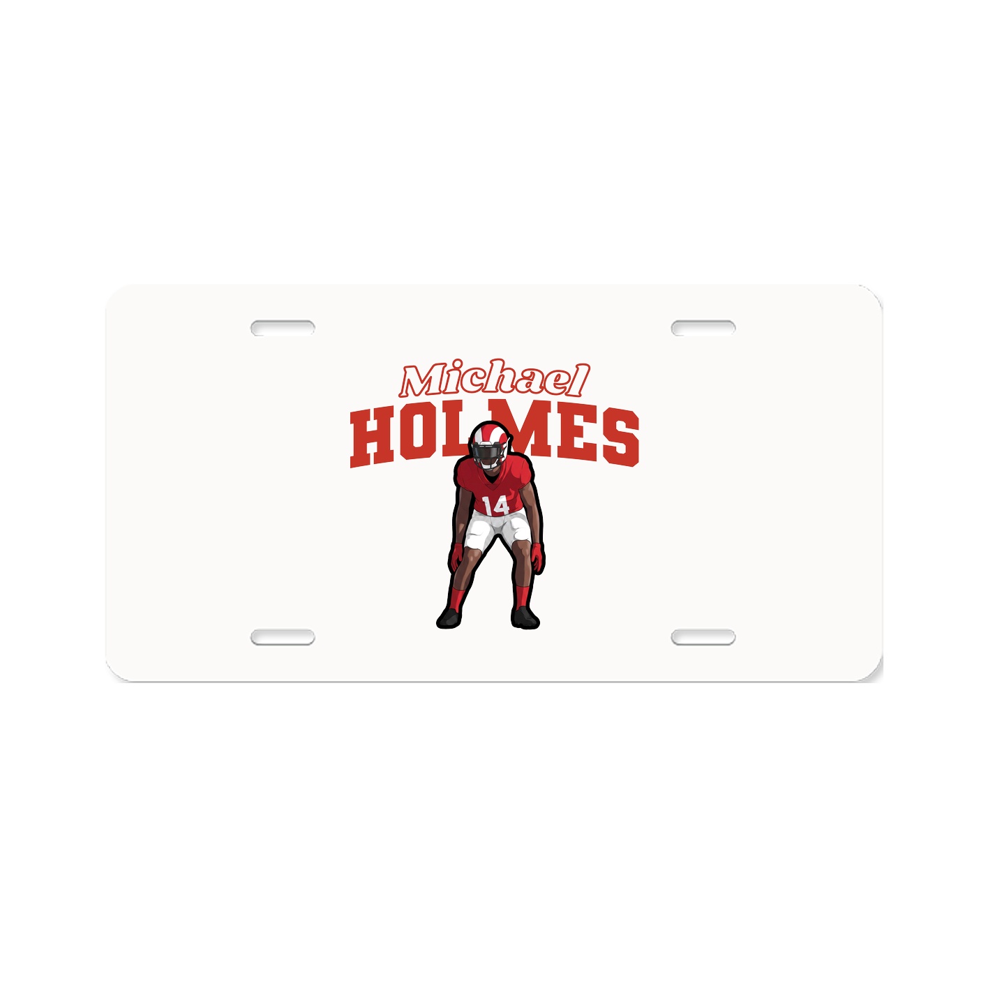 License Plate — Name Arch in Classic