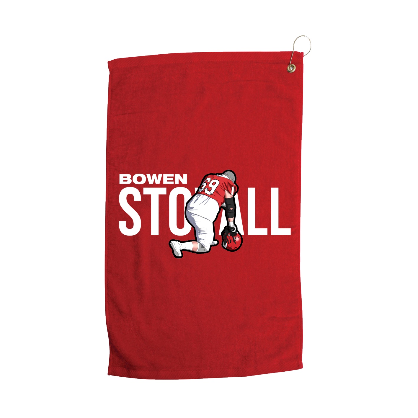 Golf Towel — Player Name in Red