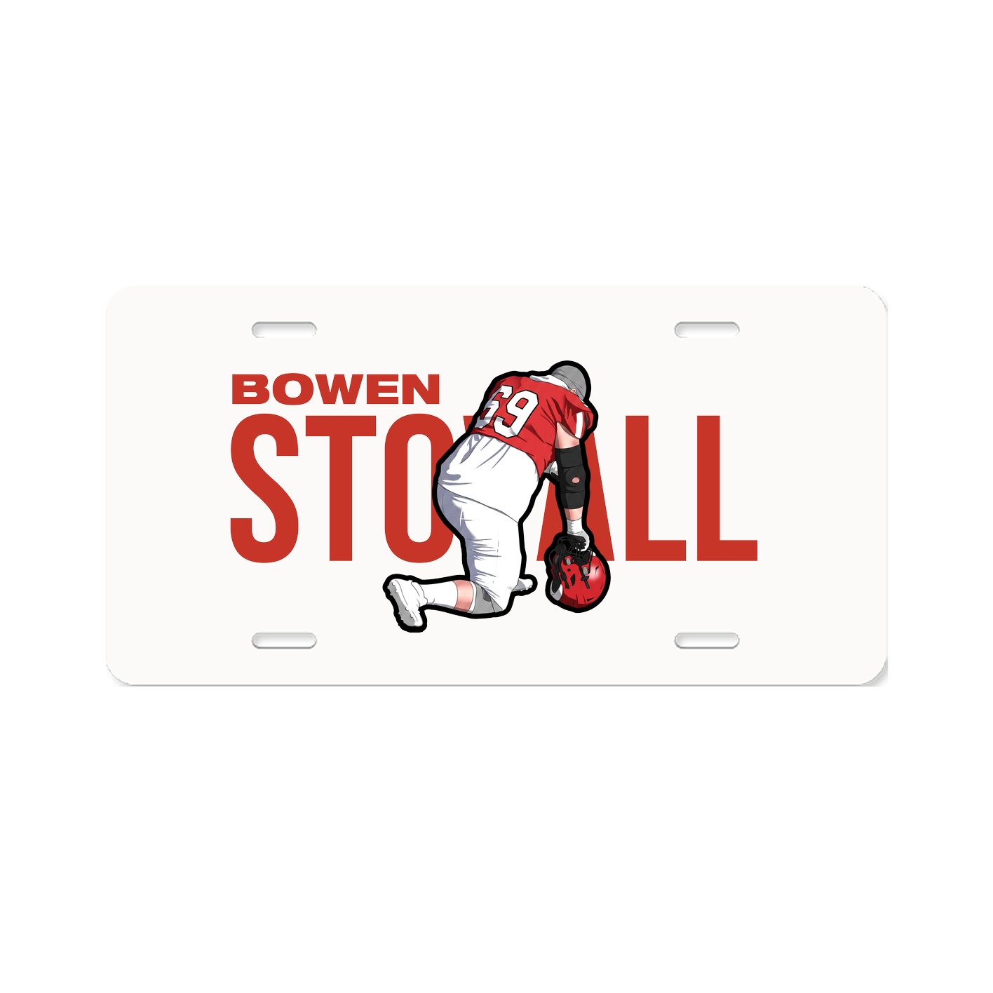 License Plate — Player Name in Classic