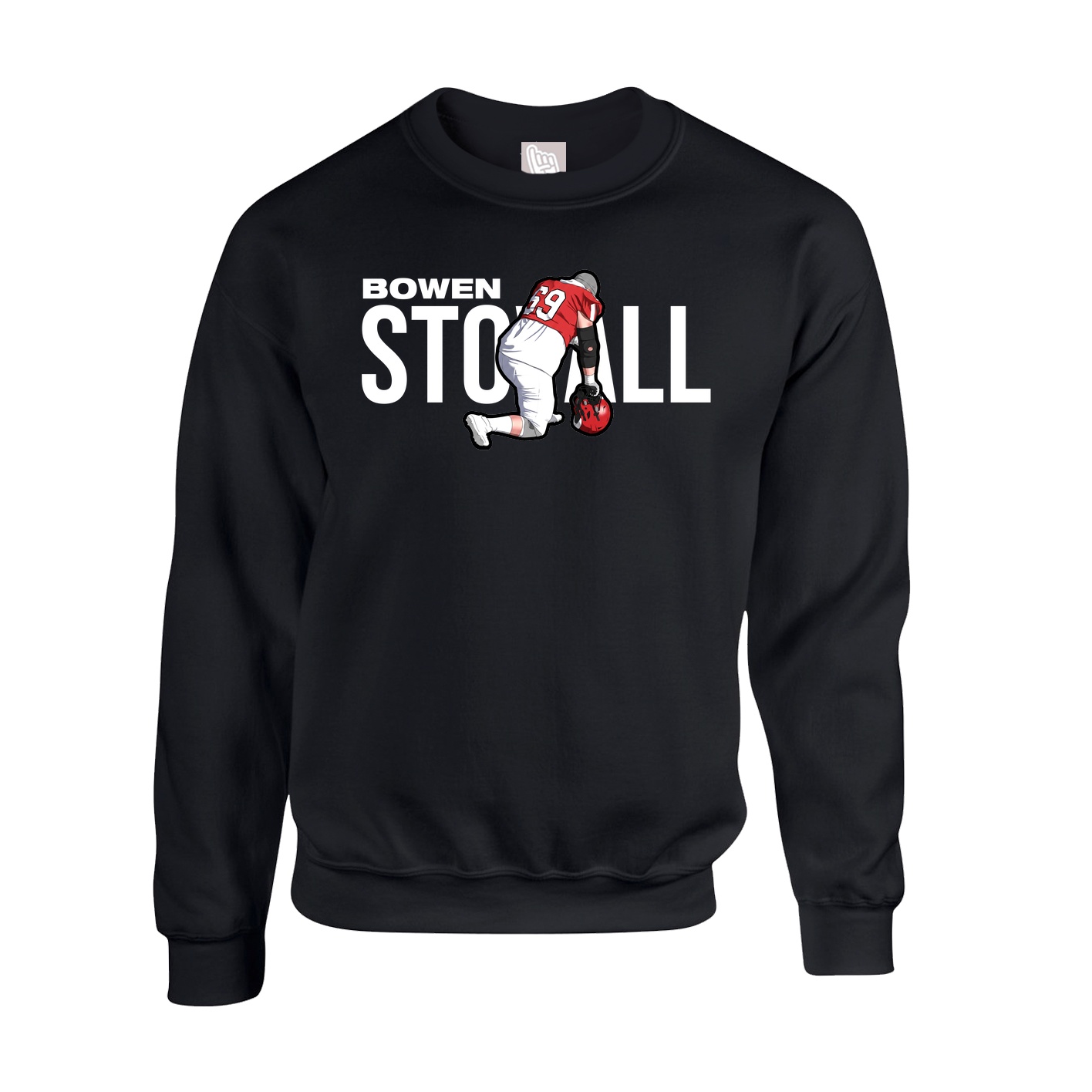 Fleece Crew — Player Name in Black