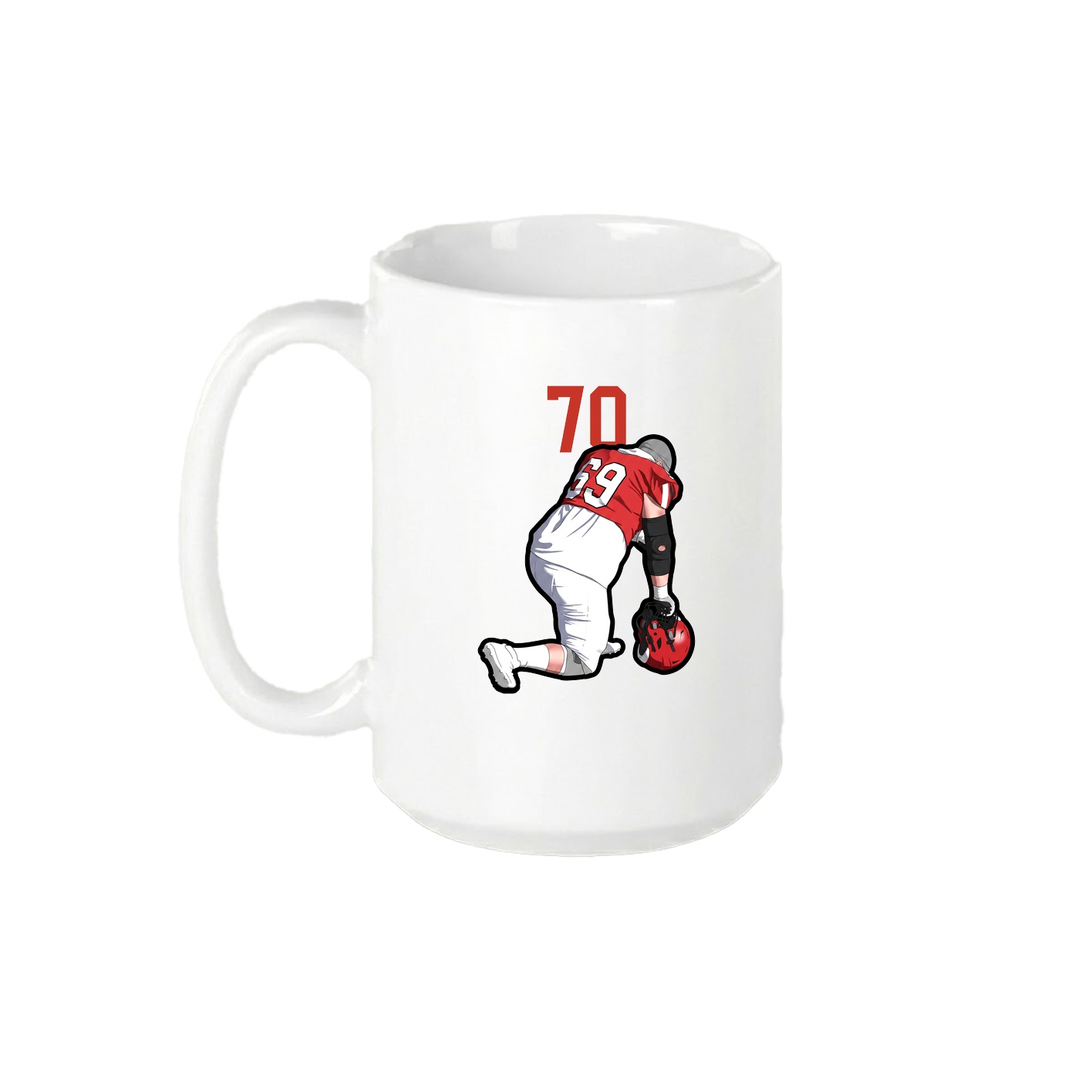 15oz Coffee Mug — Number Top in White