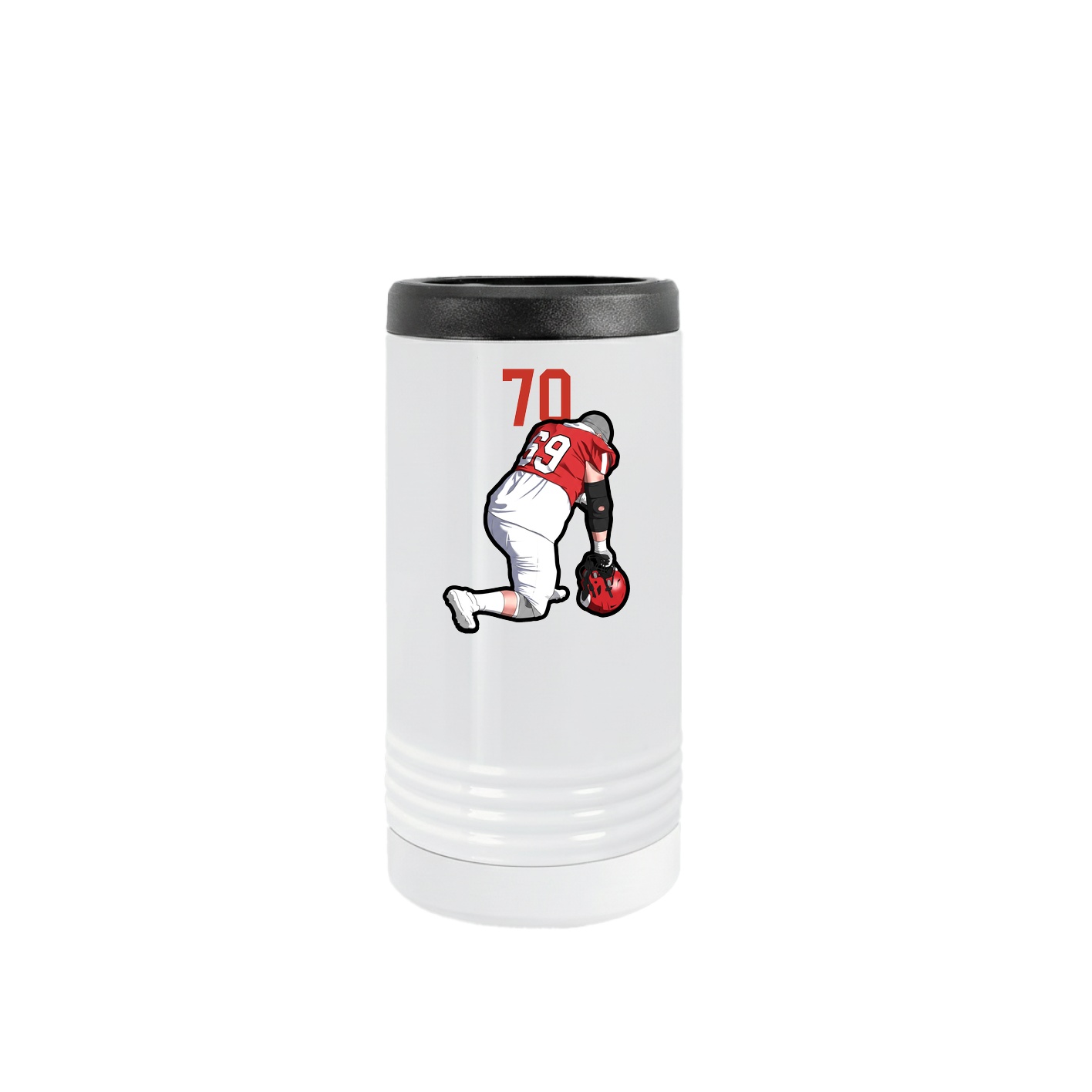 Slim Beverage Holder — Number Top in White