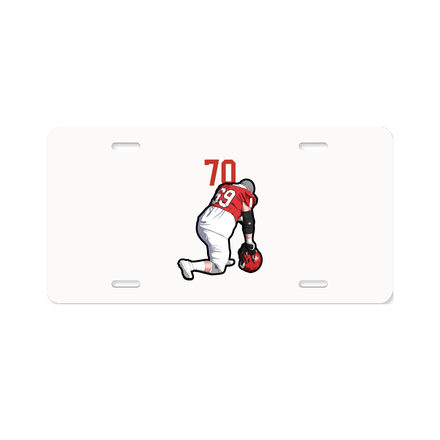 License Plate — Number Top in Classic