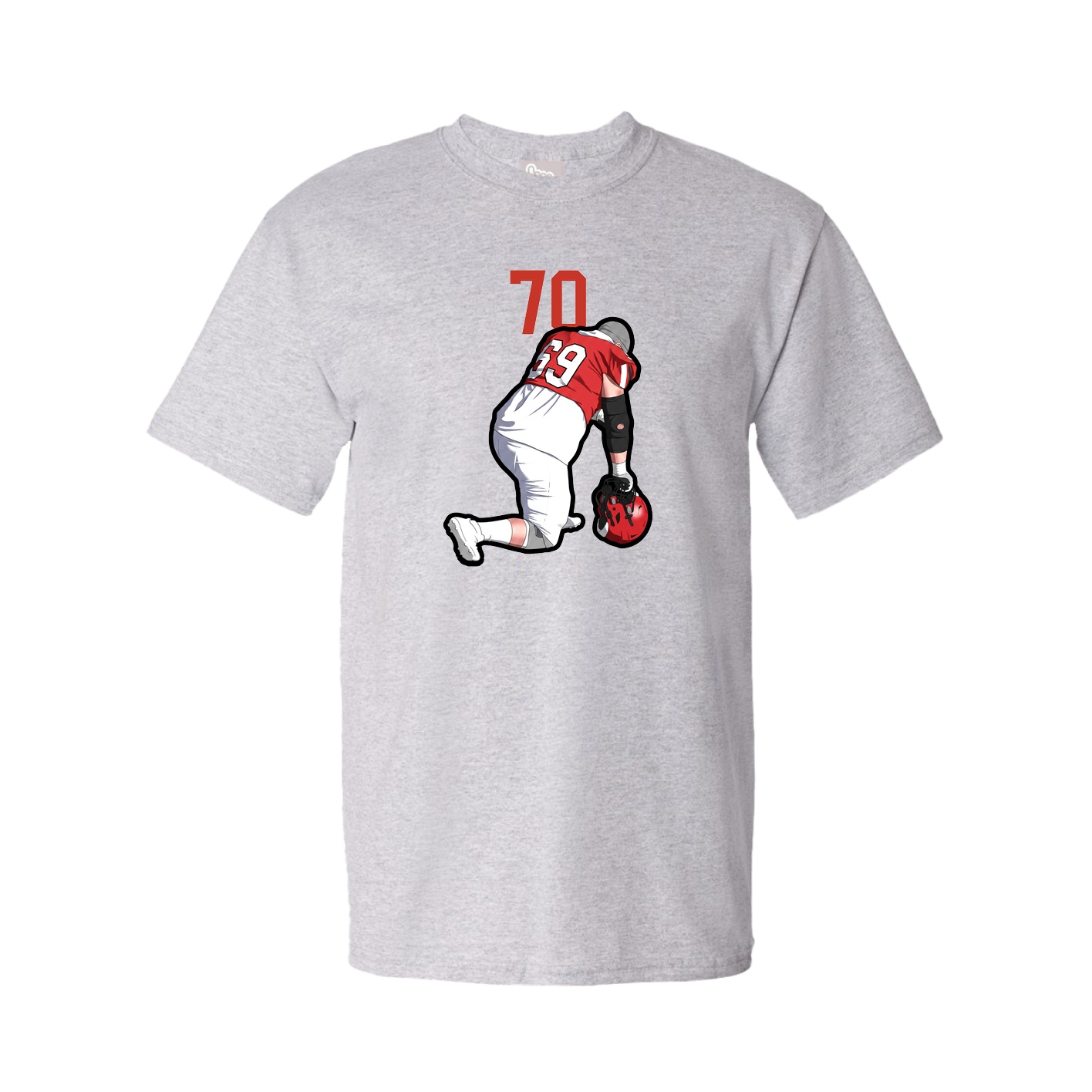 Tee — Number Top in Grey