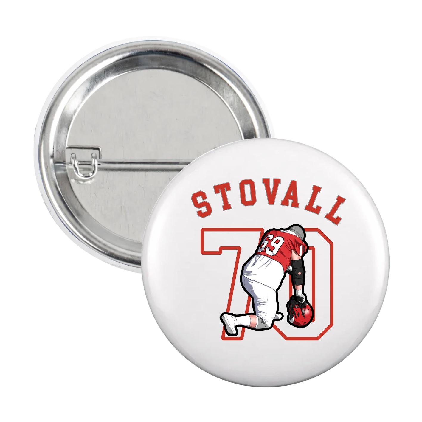 Game Day Button — Shirsey Arch in White