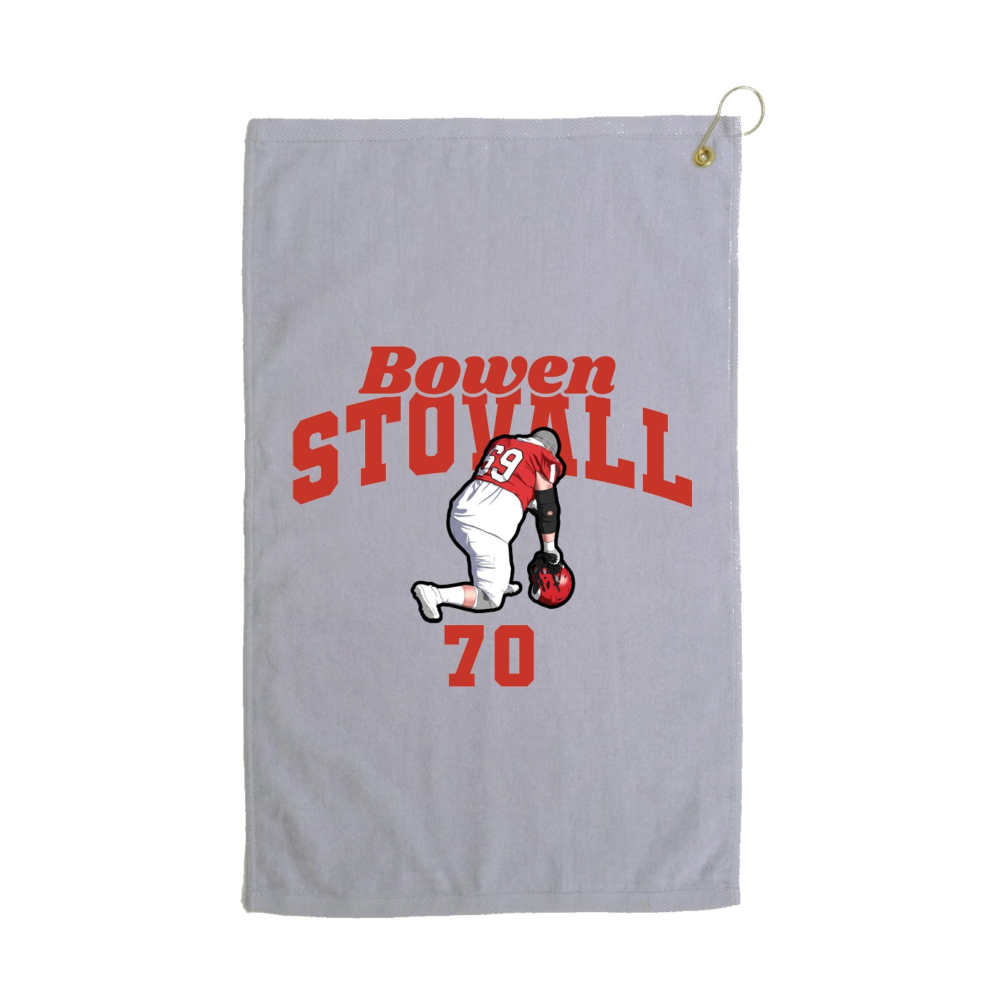 Golf Towel — Signature Arch in Grey