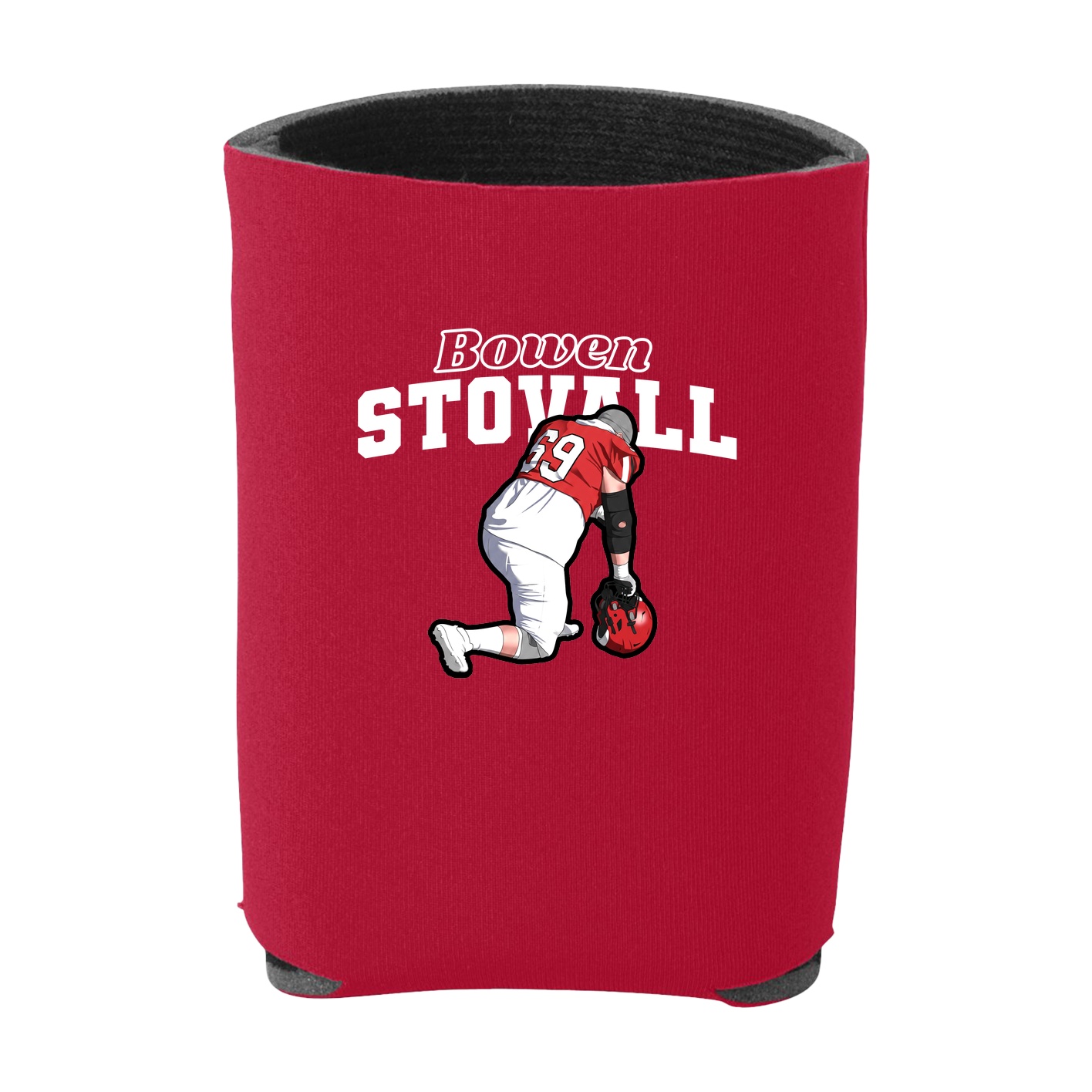 Can Holder — Name Arch in Red