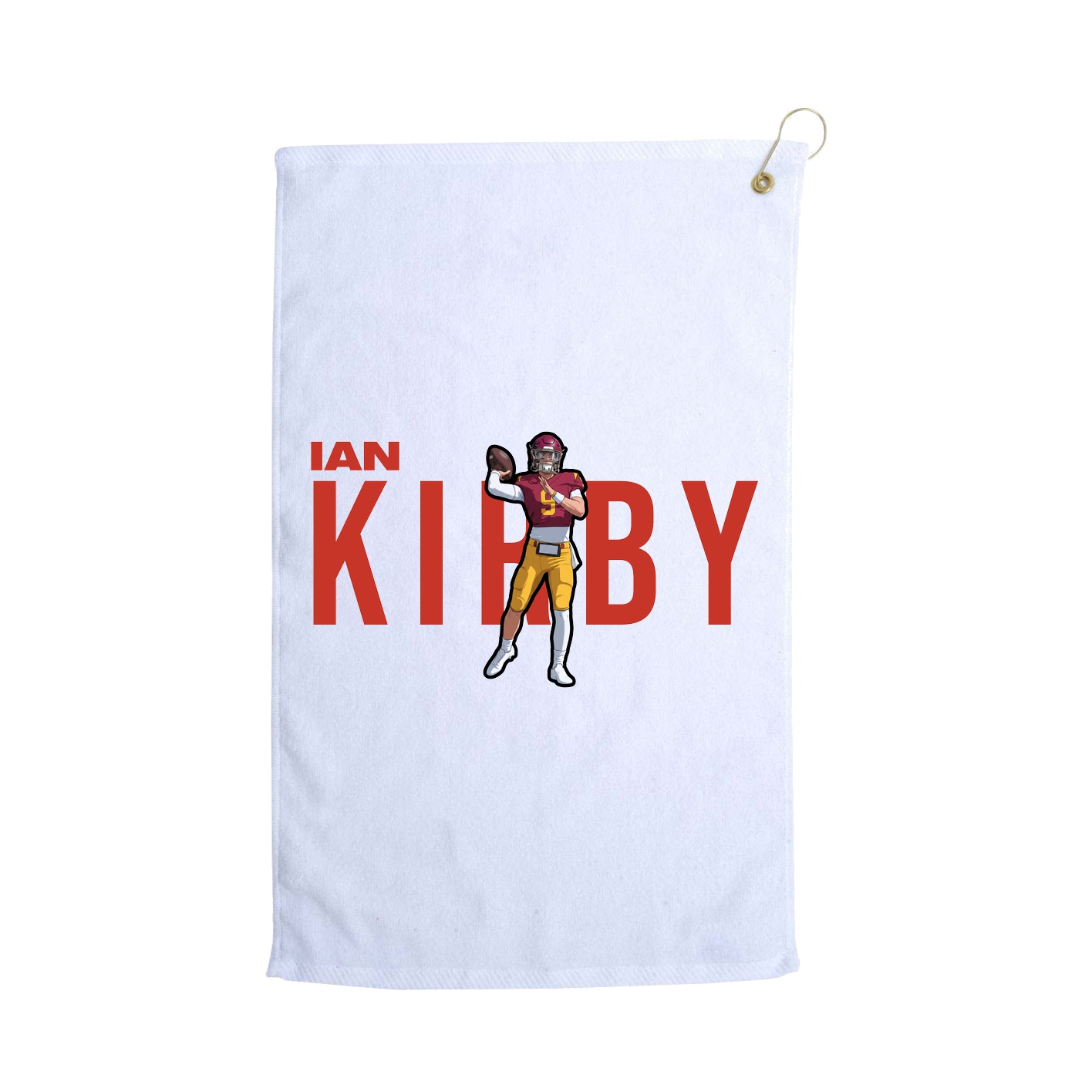 Golf Towel — Player Name in White