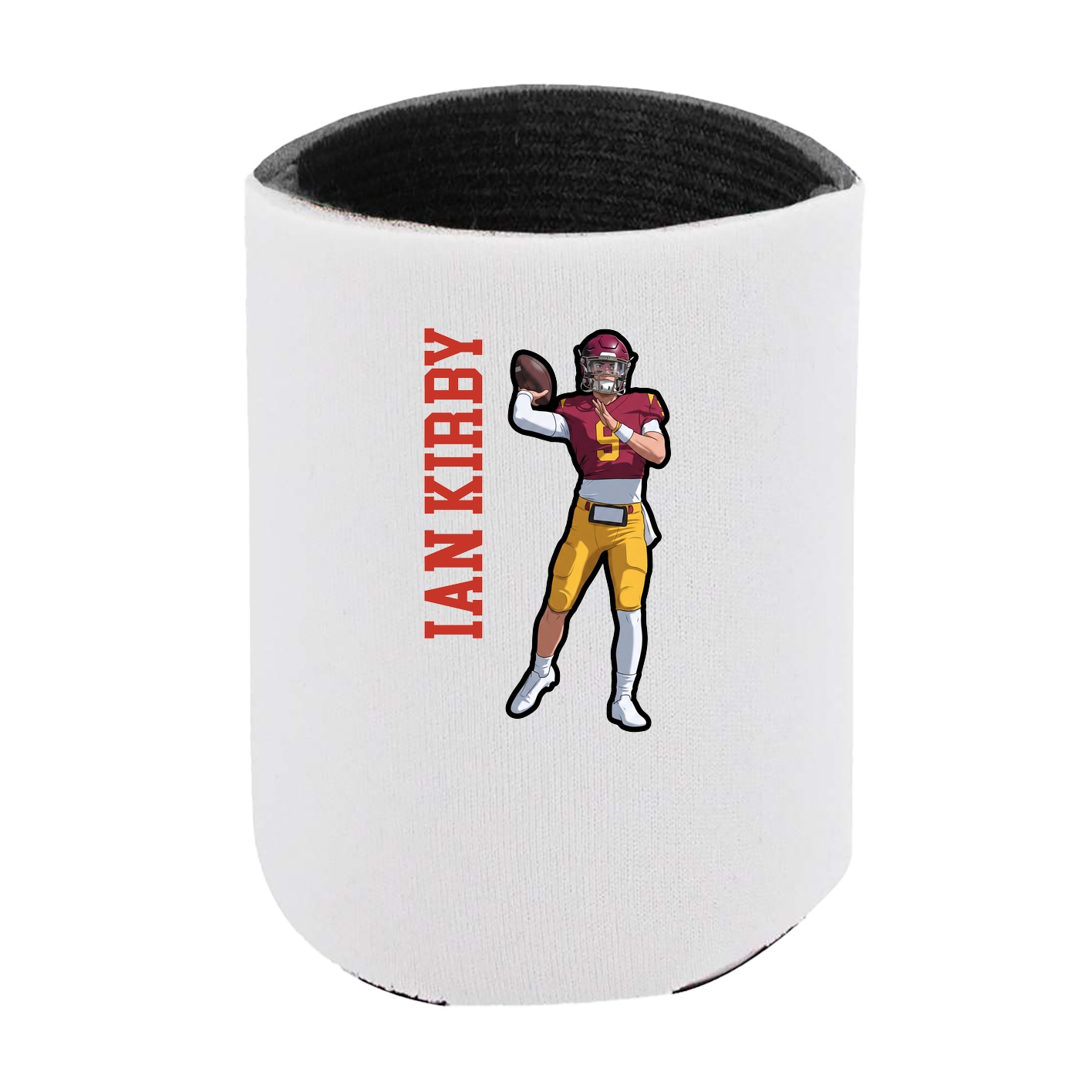 Can Holder — Name Vertical in White