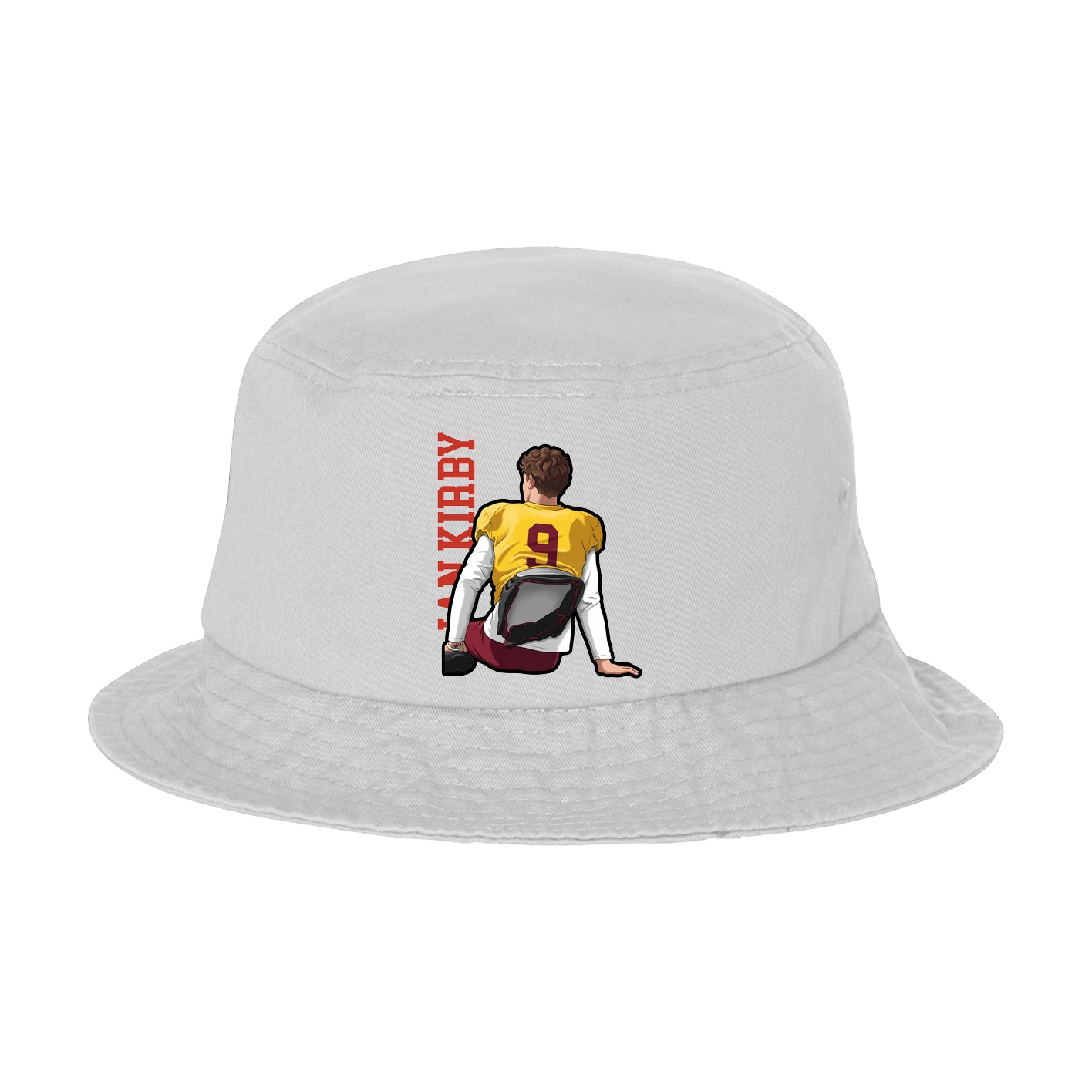 Bucket Cap — Name Vertical in White