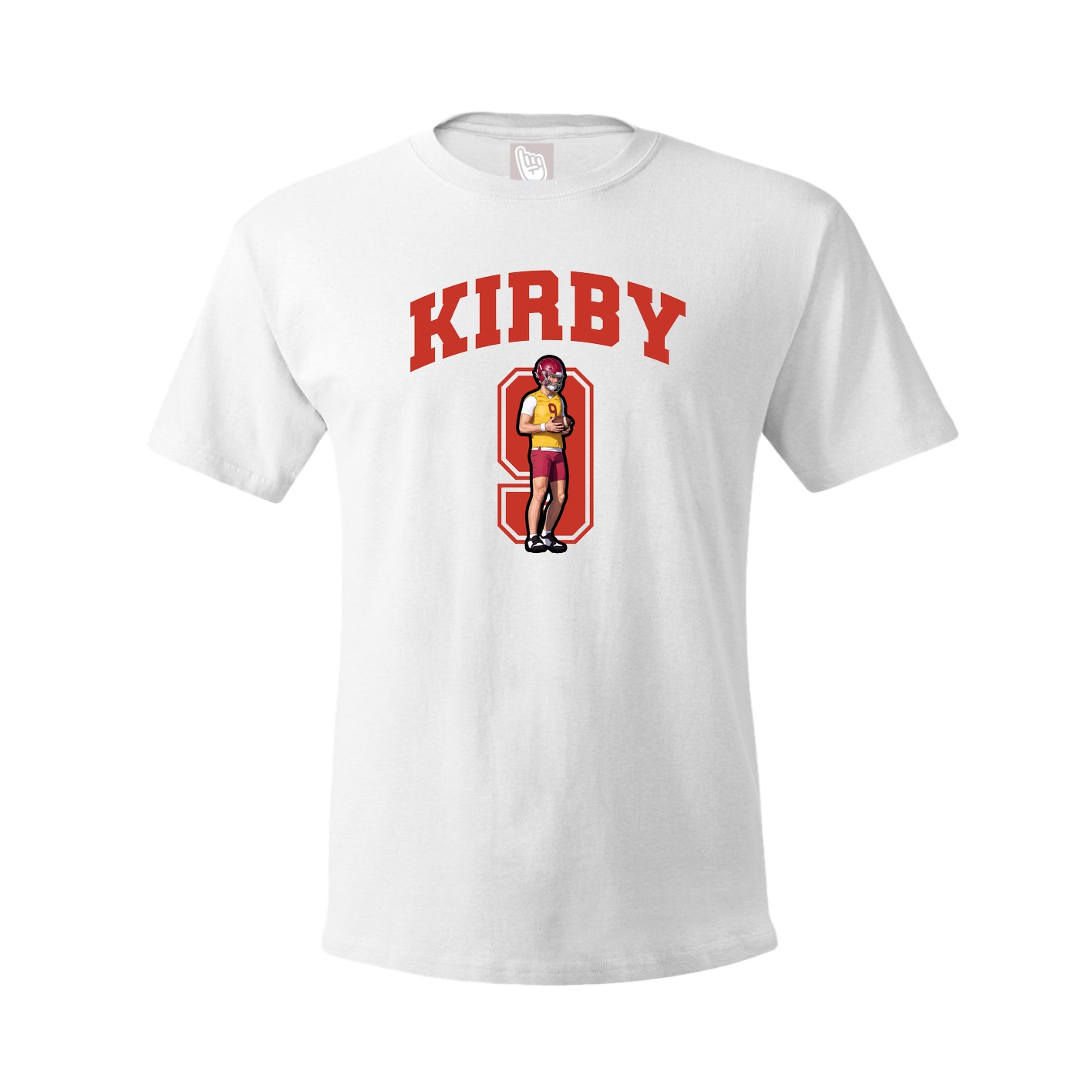 Youth Tee — Number in White
