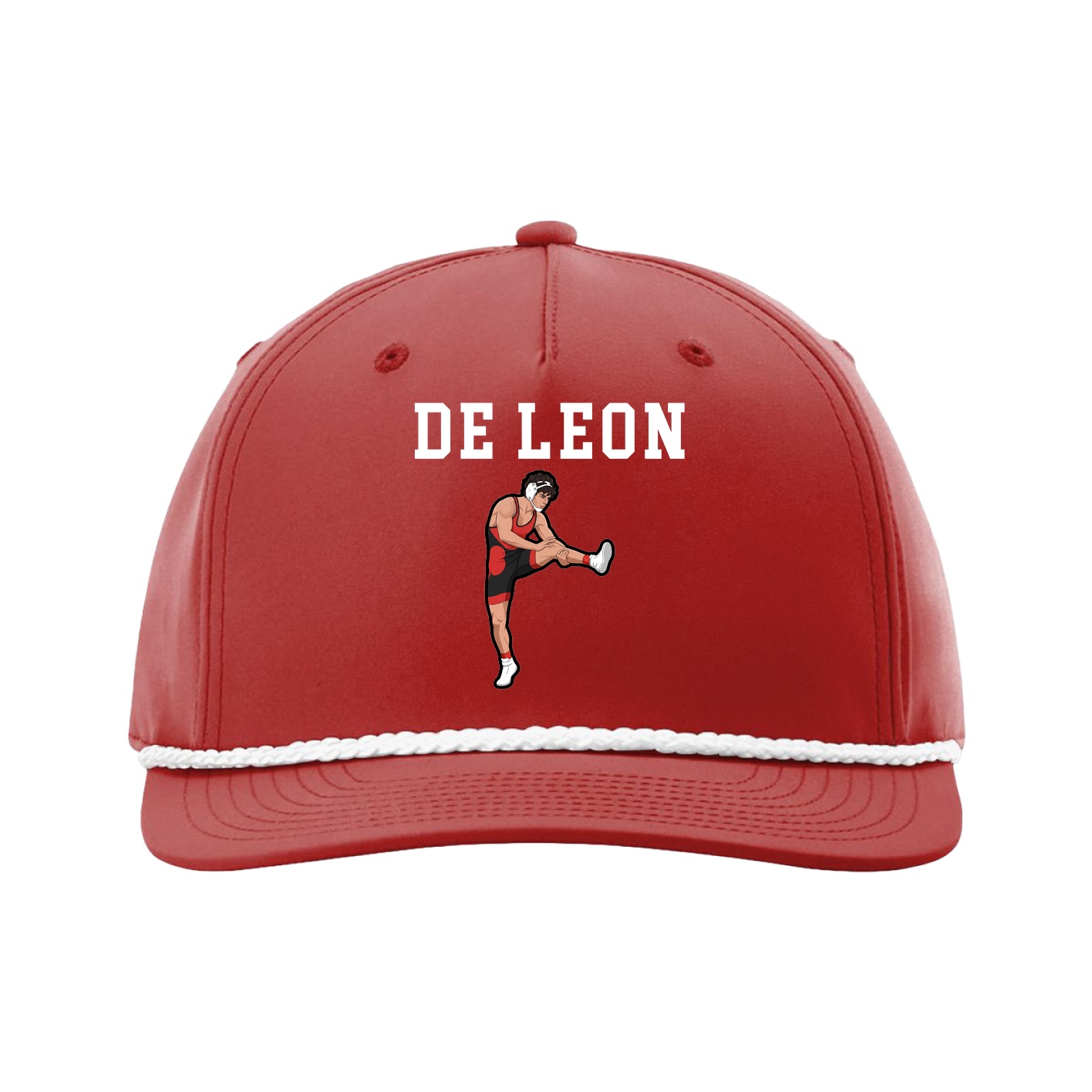 Five-Panel Classic Rope Cap — Shirsey in Red
