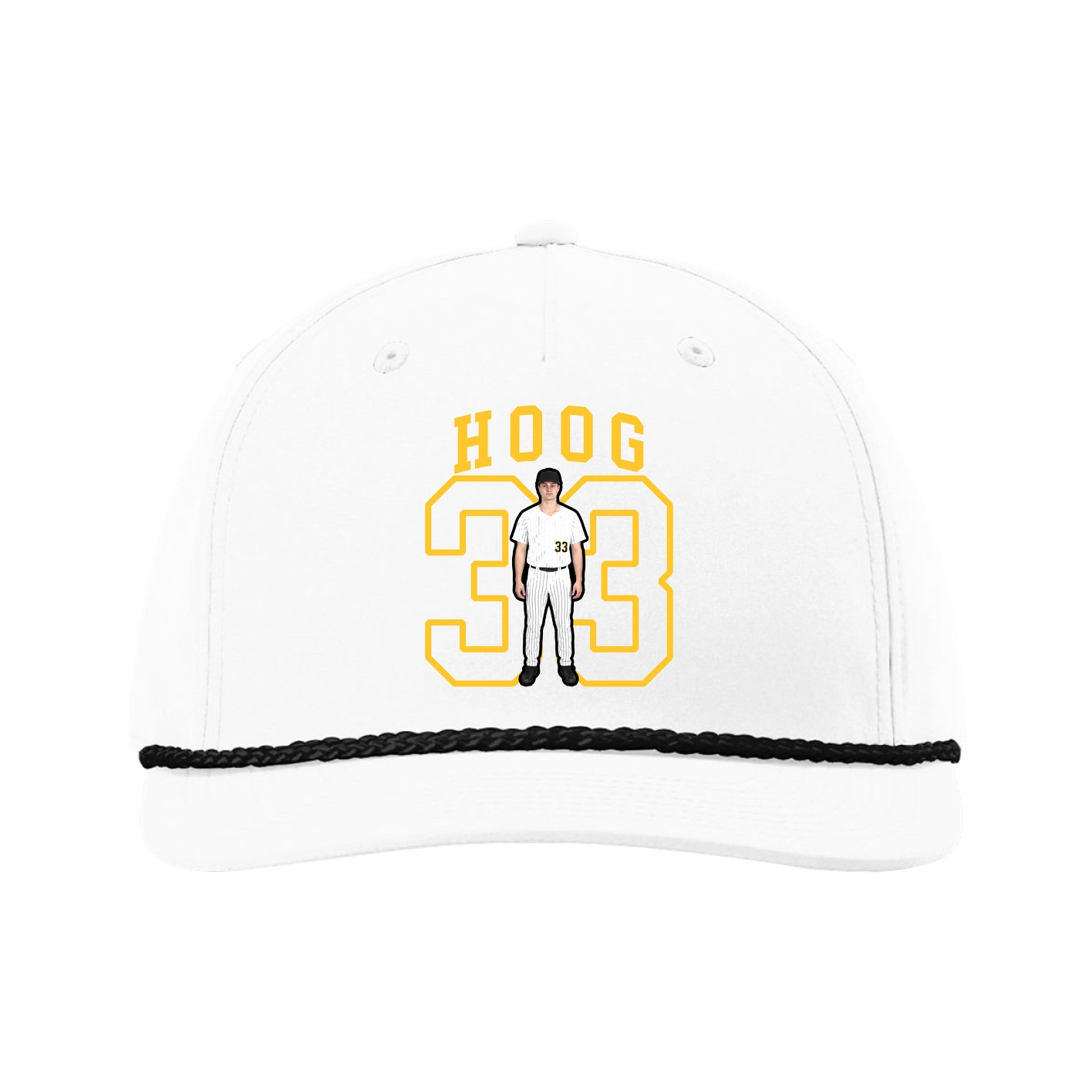 Five-Panel Classic Rope Cap — Shirsey in White
