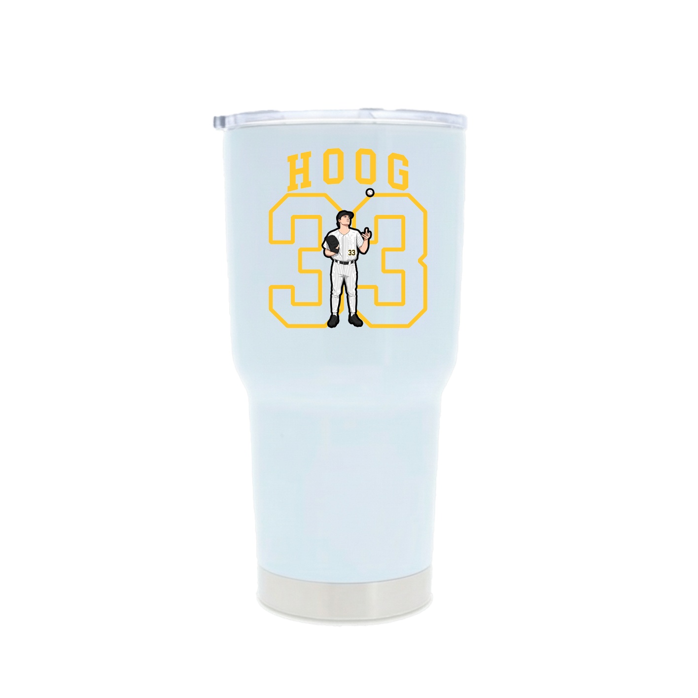 30oz Stainless Steel Tumbler — Shirsey in White