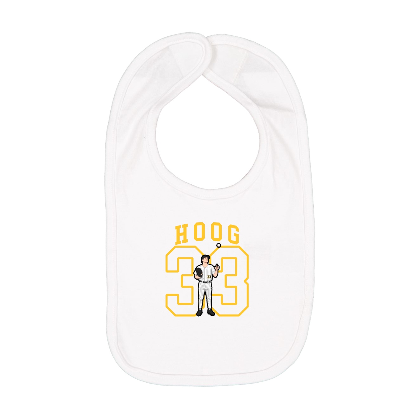 Infant Bib — Shirsey in White