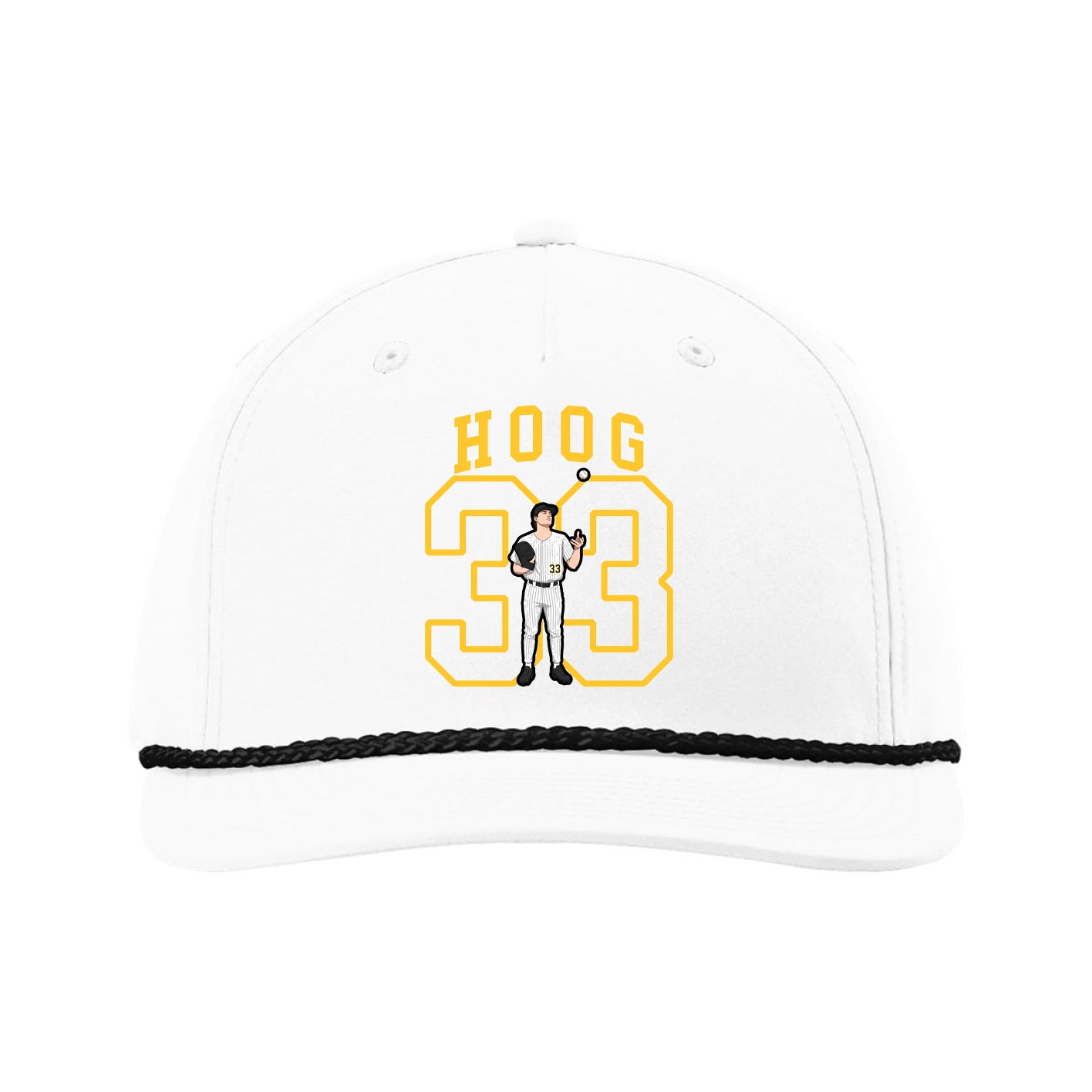 Five-Panel Classic Rope Cap — Shirsey in White