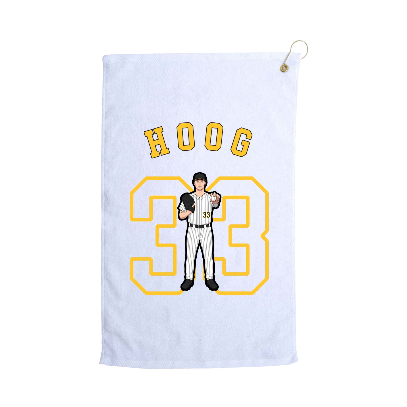 Golf Towel — Shirsey Arch in White