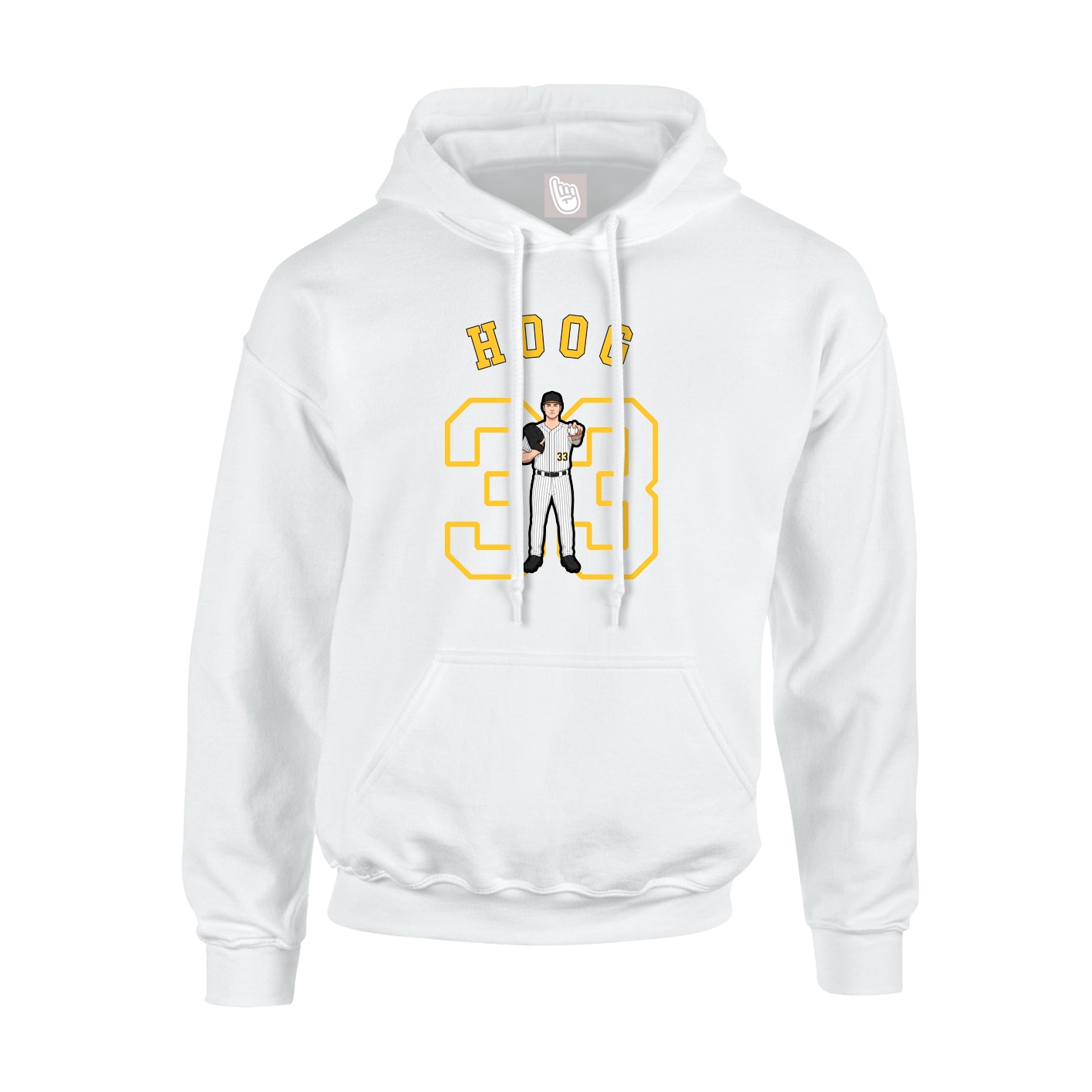 Hoodie — Shirsey Arch in White