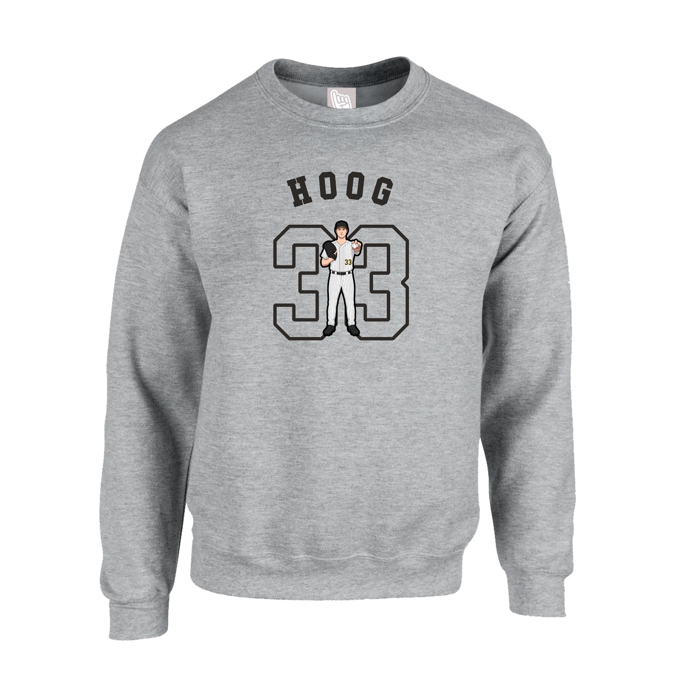 Fleece Crew — Shirsey Arch in Grey