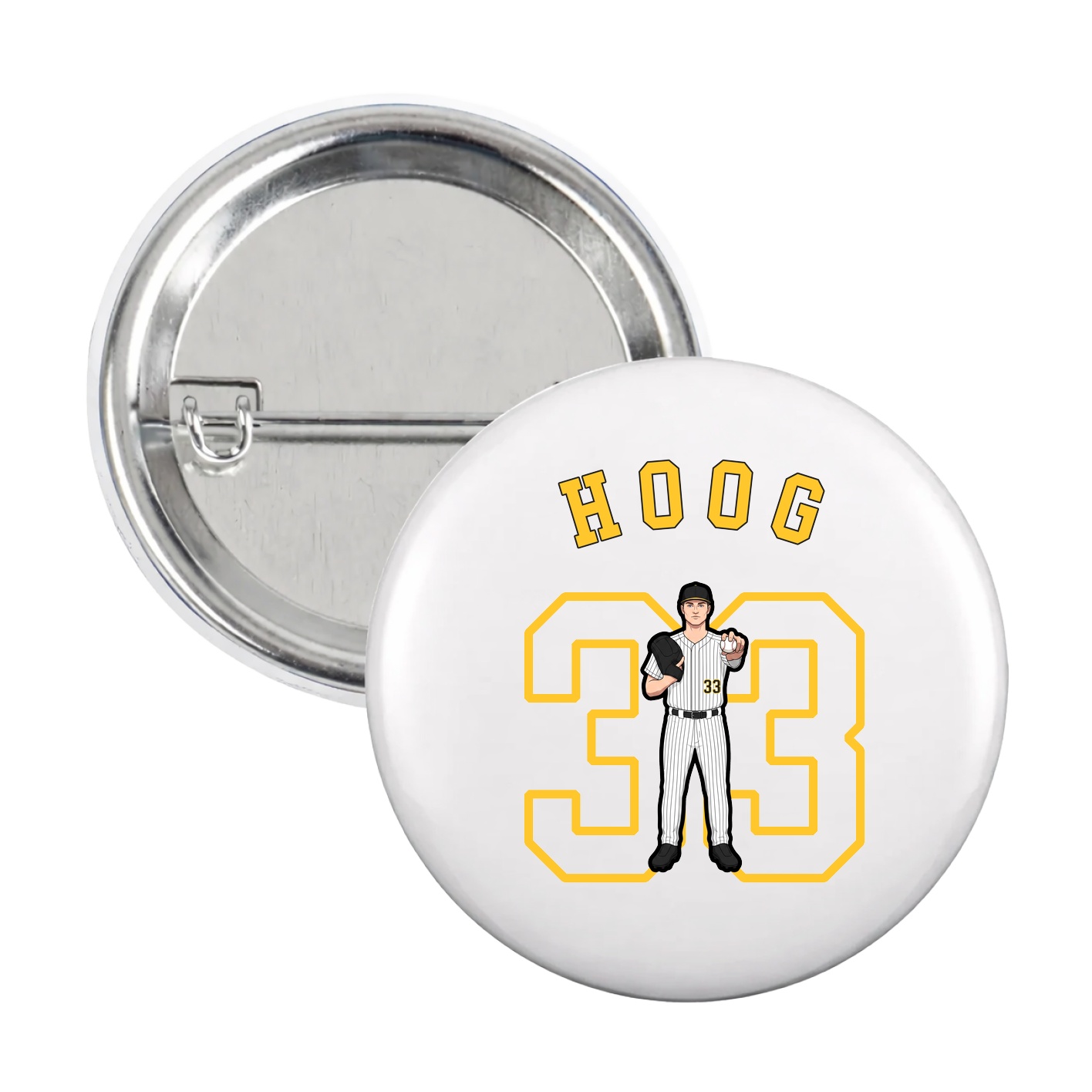 Game Day Button — Shirsey Arch in White