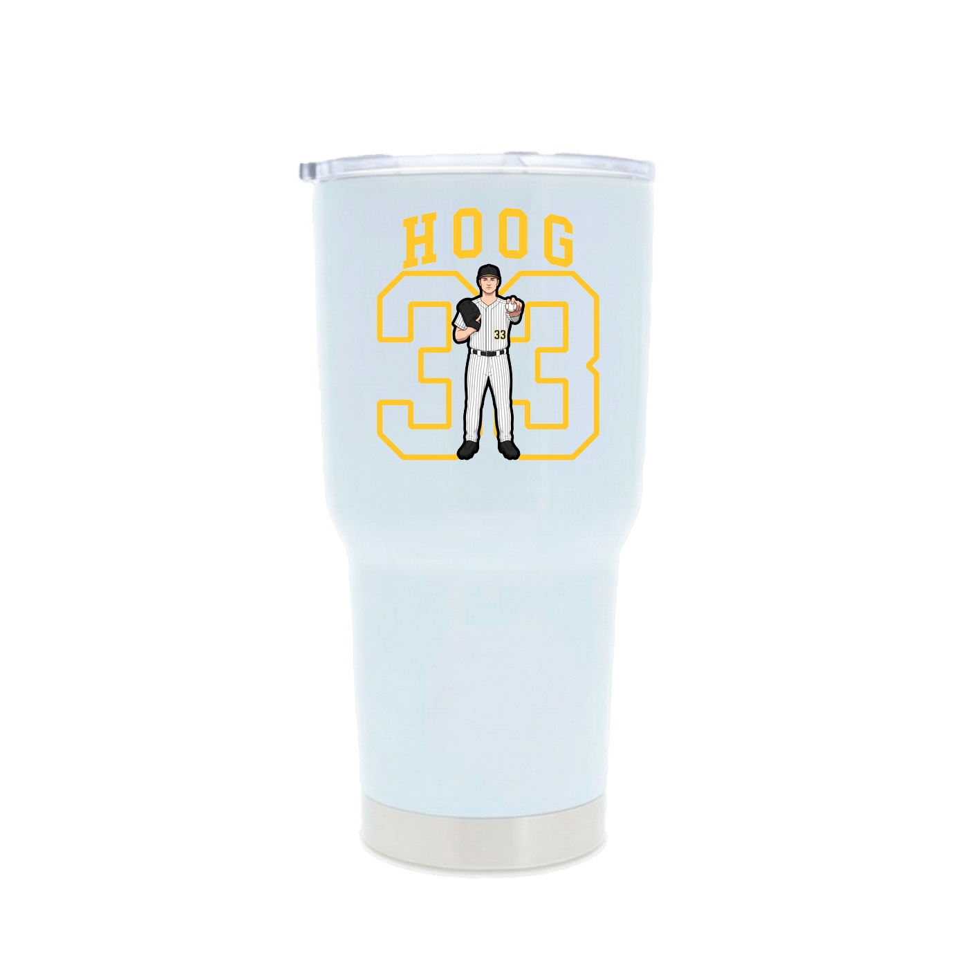 30oz Stainless Steel Tumbler — Shirsey in White
