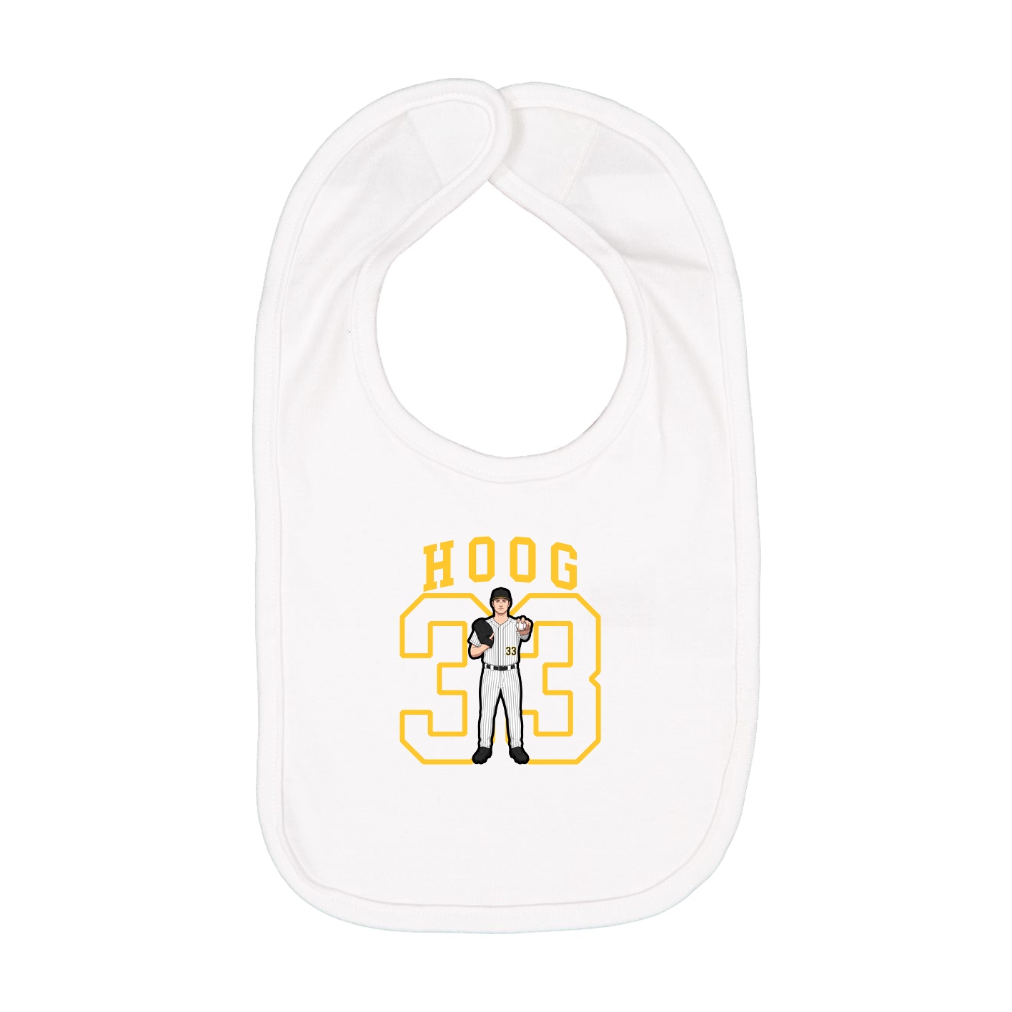 Infant Bib — Shirsey in White