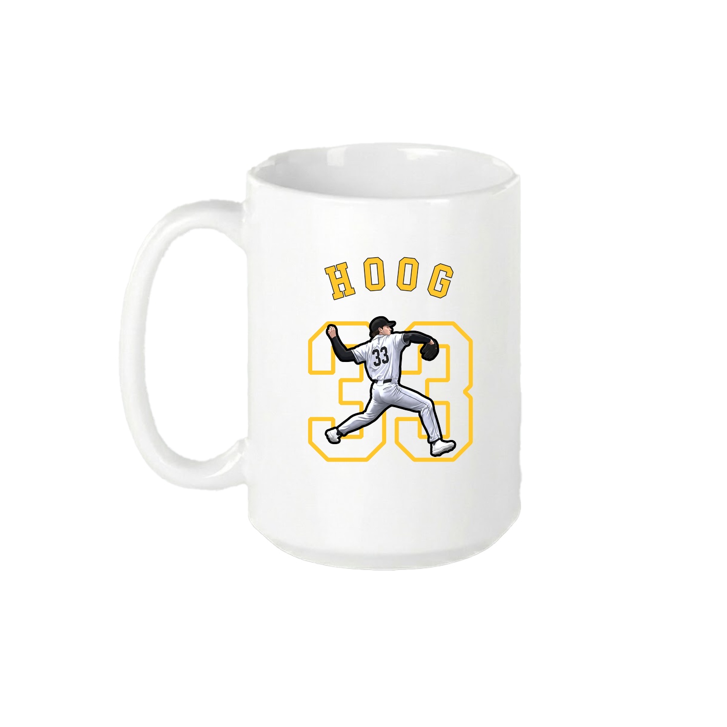 15oz Coffee Mug — Shirsey Arch in White