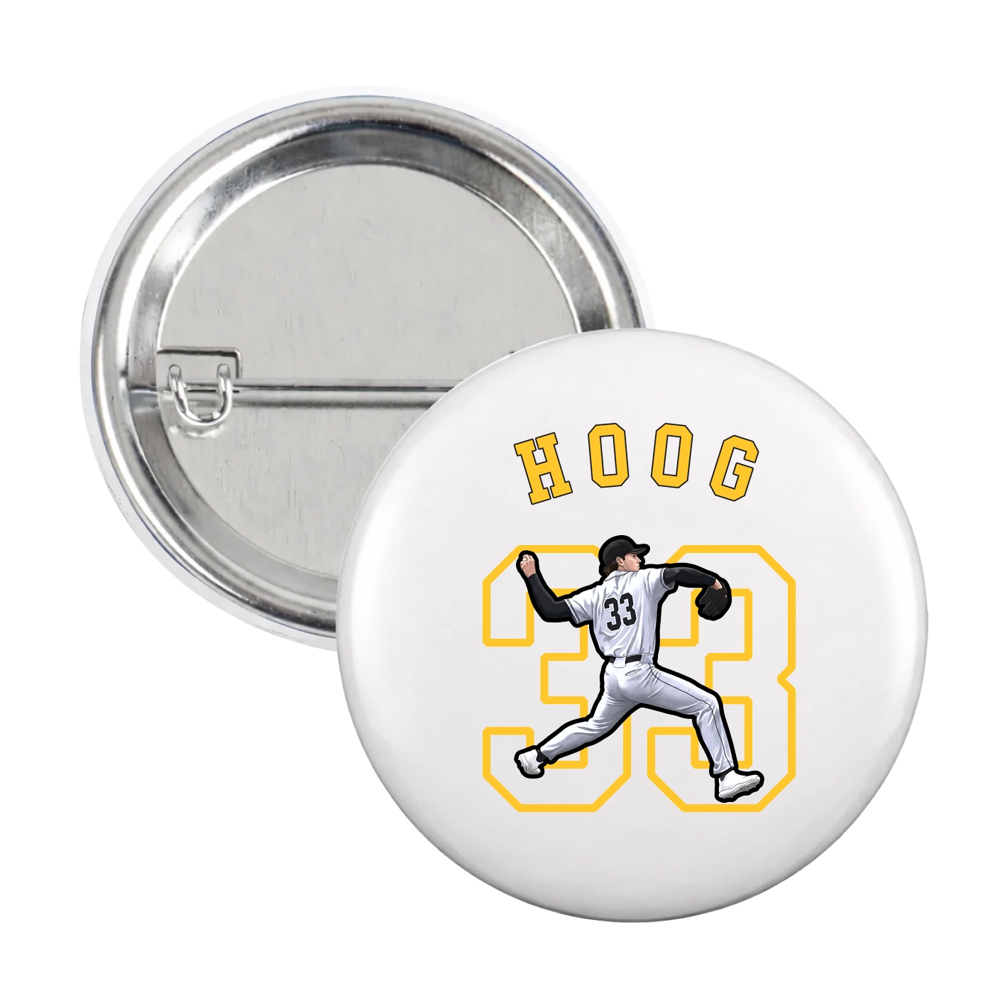 Game Day Button — Shirsey Arch in White
