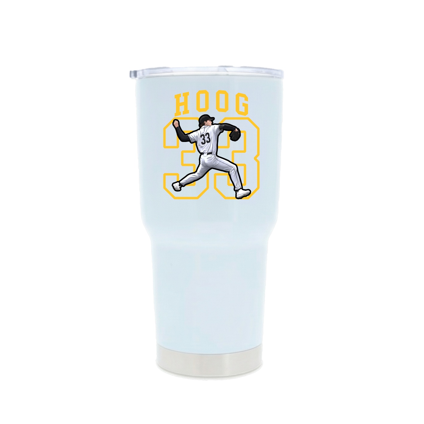 30oz Stainless Steel Tumbler — Shirsey in White