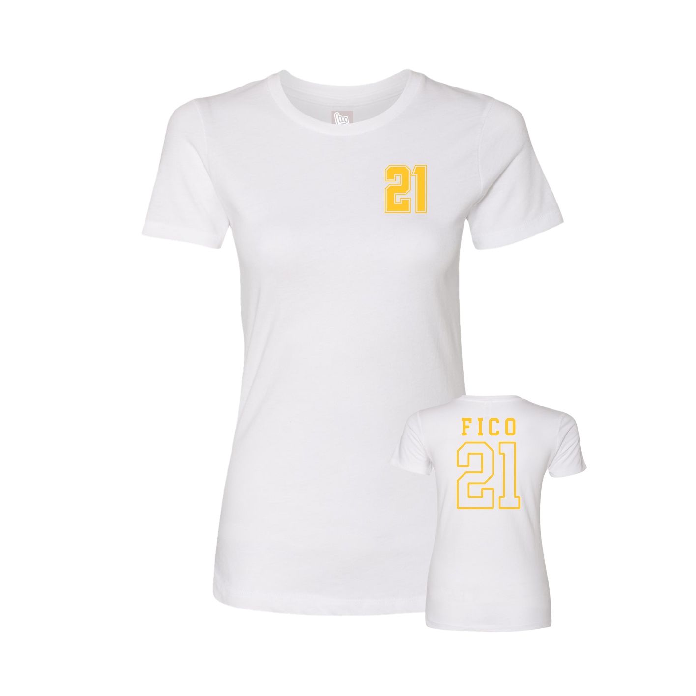 Womens Tee — Chest Back in White