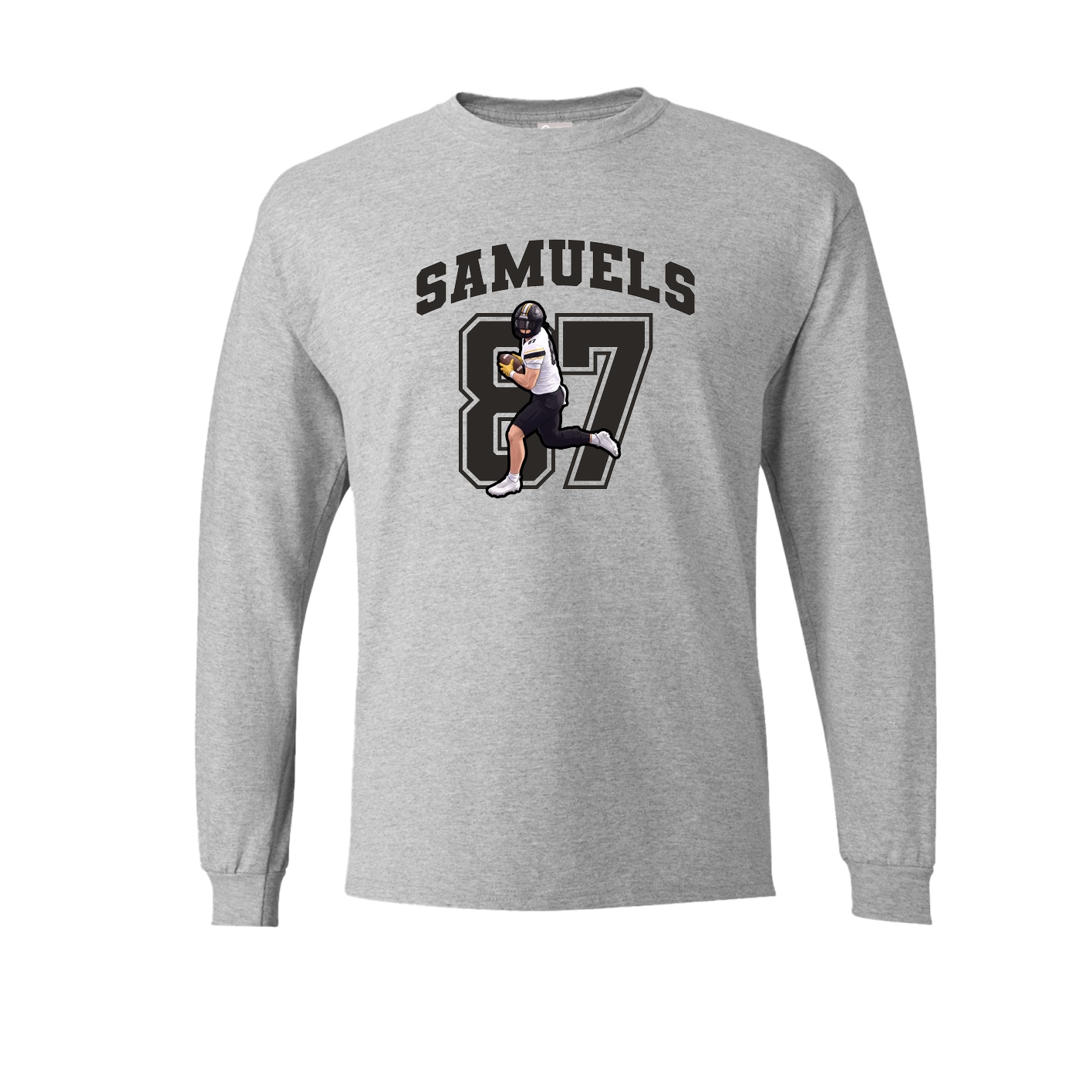 Long Sleeve Tee — Number in Grey