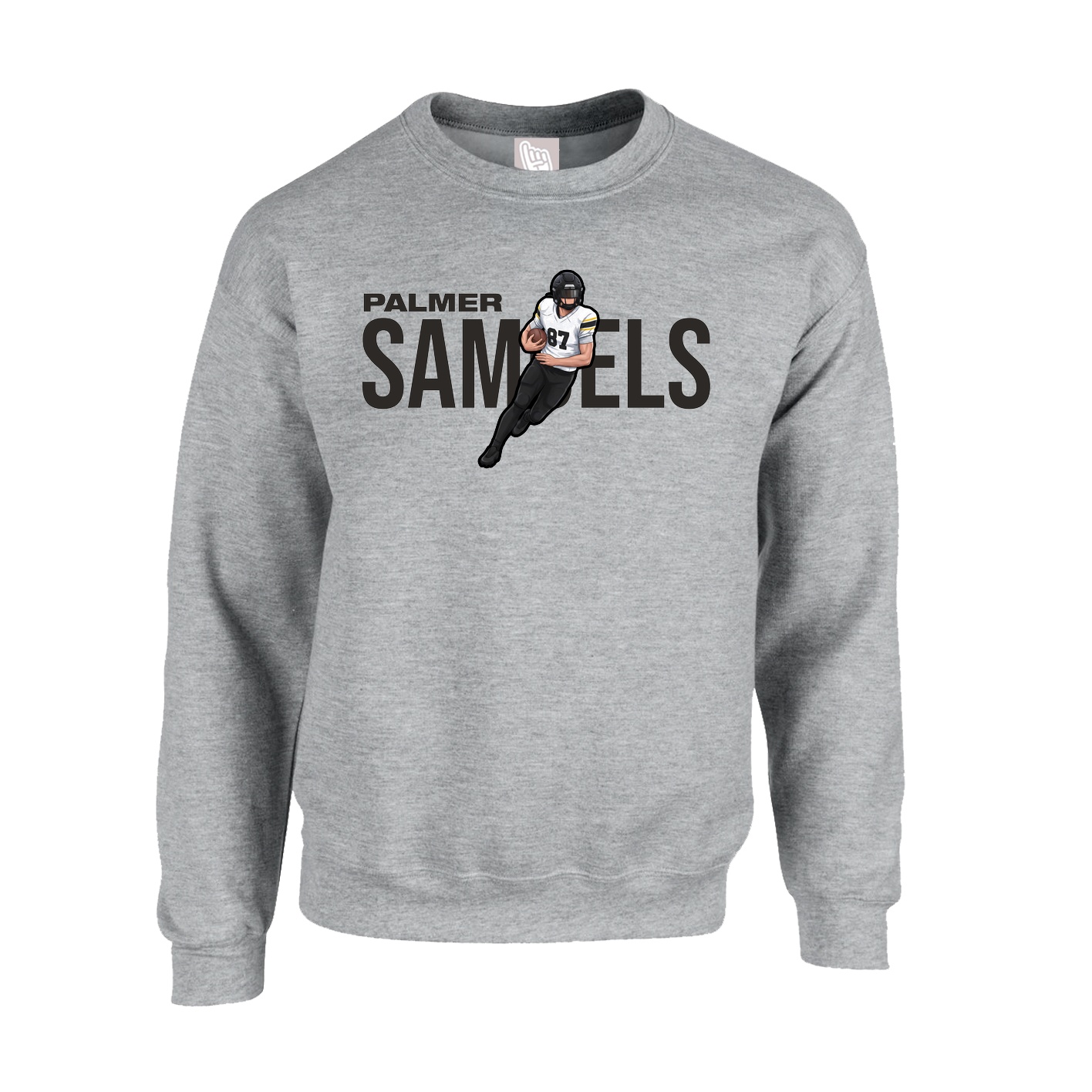 Fleece Crew — Player Name in Grey