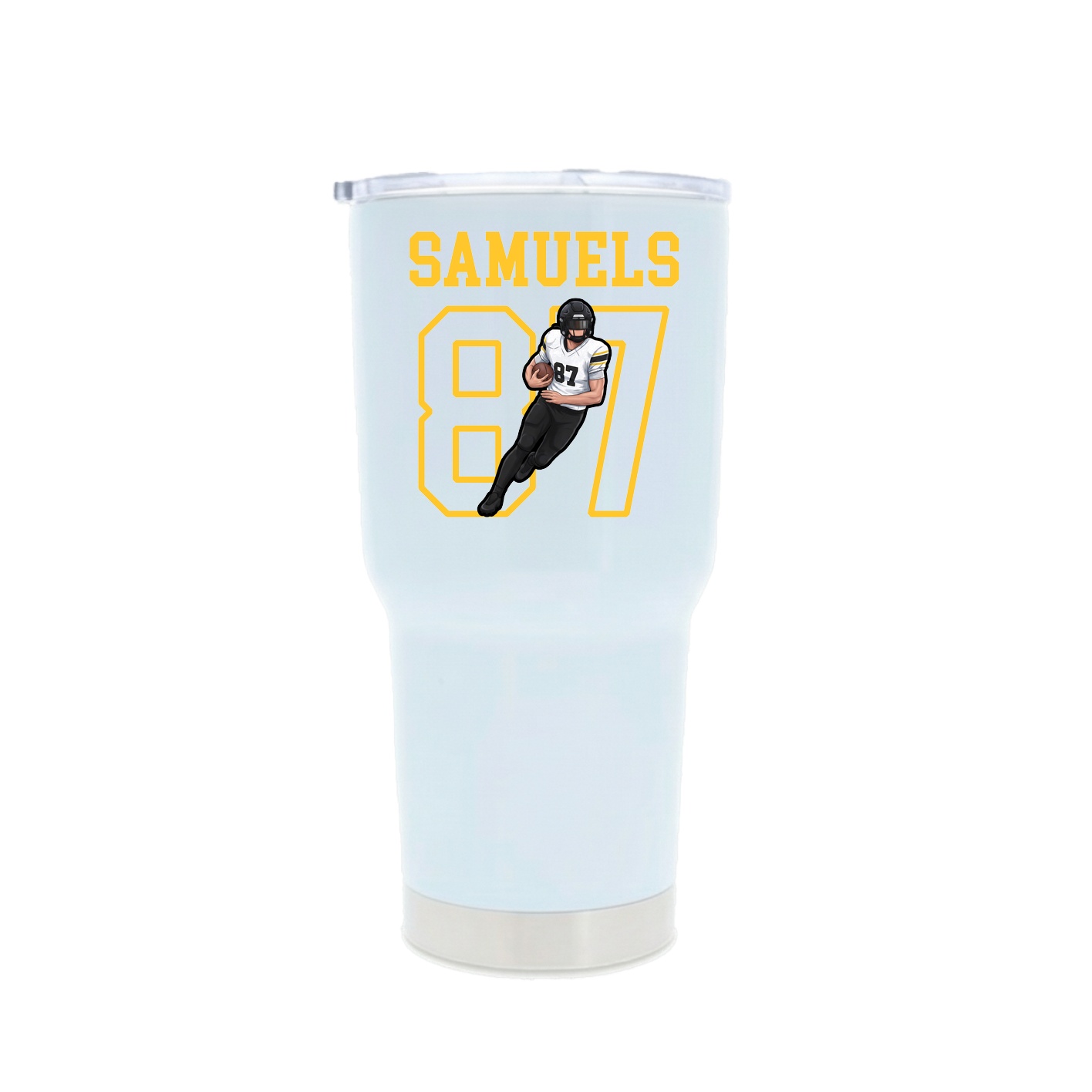 30oz Stainless Steel Tumbler — Shirsey in White